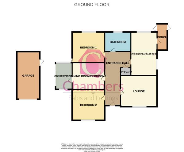 24, Glyn Way, Fareham floorplan