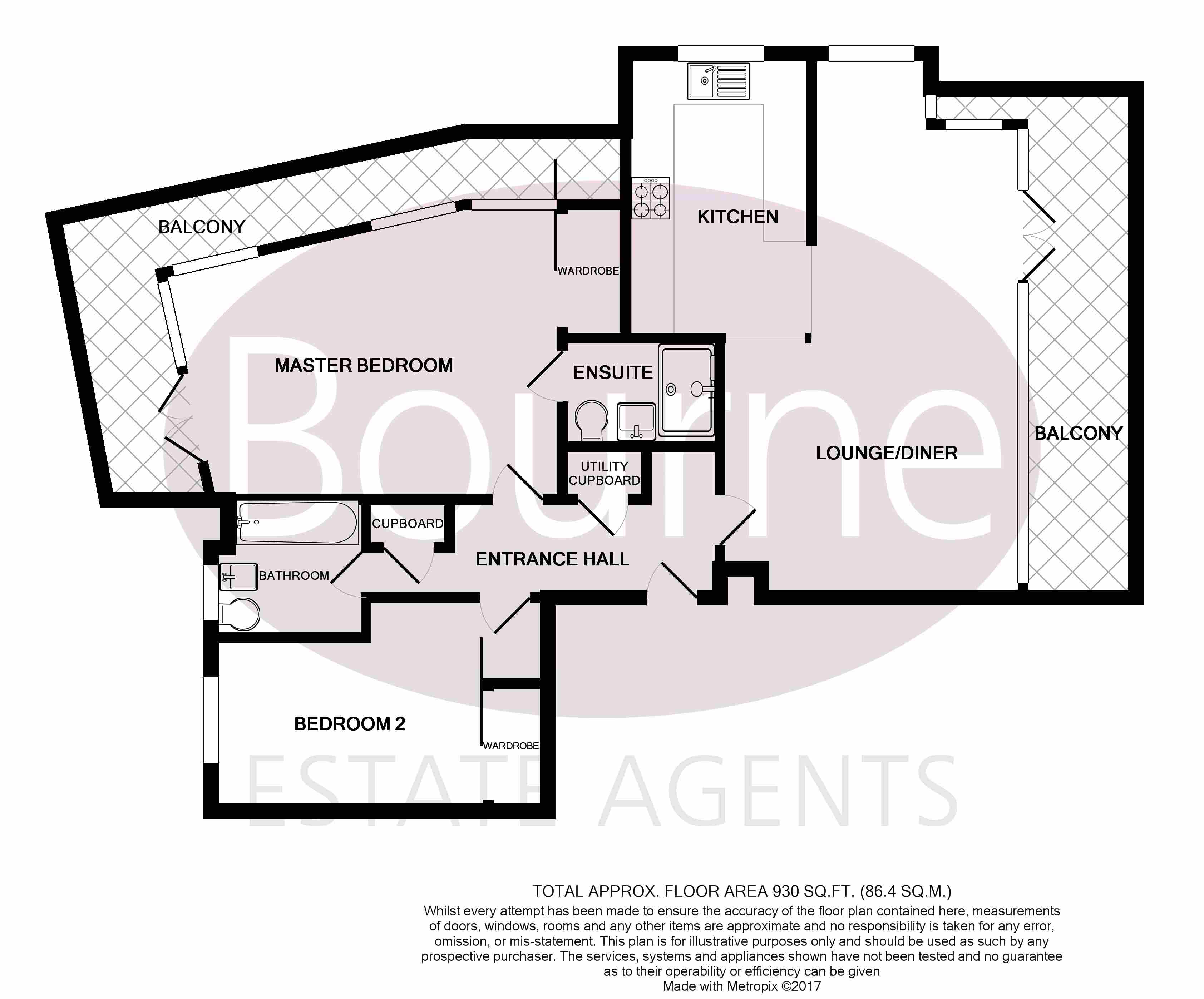 2 Bedrooms Flat to rent in Hornbeam House, Woking GU22