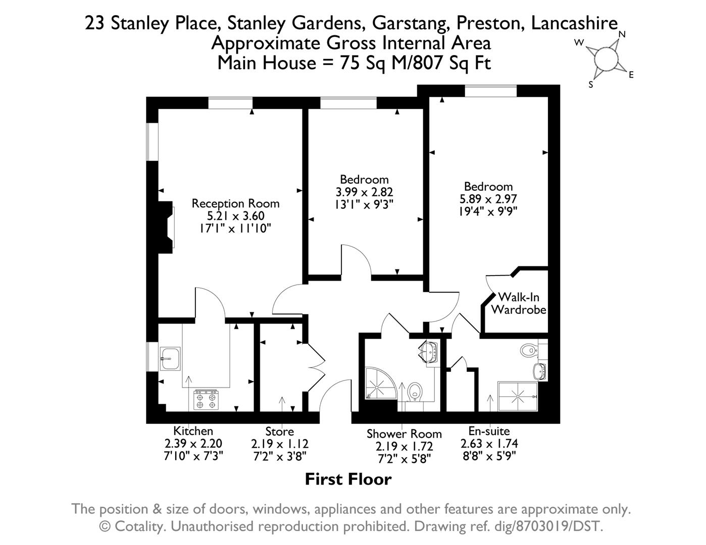 23 Stanley Place, Kepple Lane, Garstang floorplan