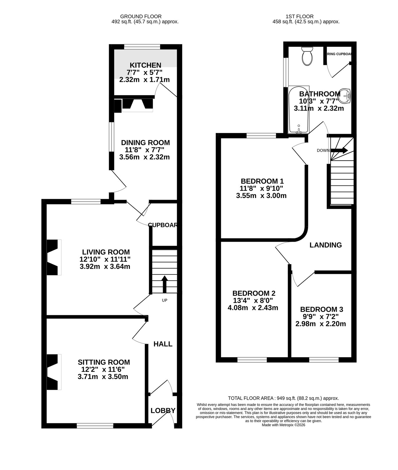 3, Park Street, Pontypool floorplan
