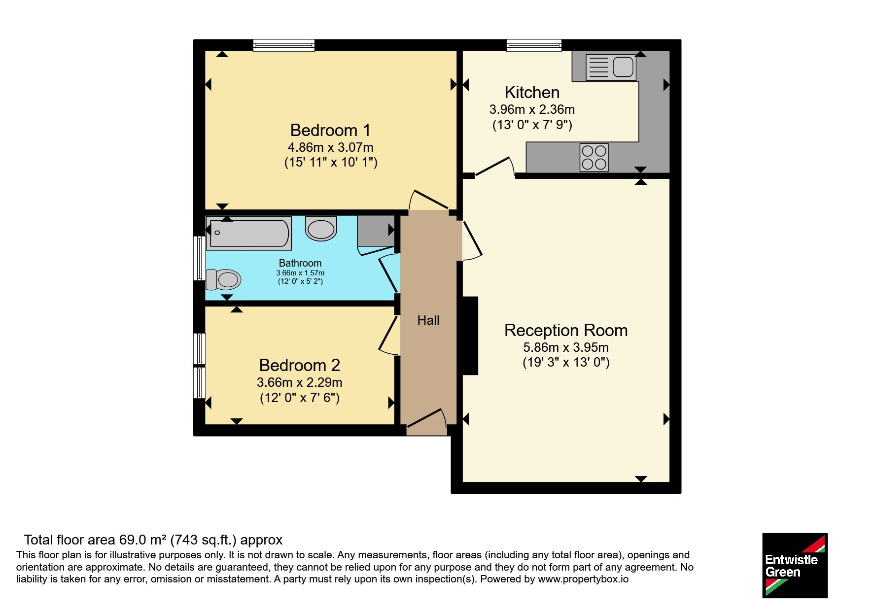 Apartment 14 Eccleston Hall,, Prestbury Drive, Merseyside floorplan