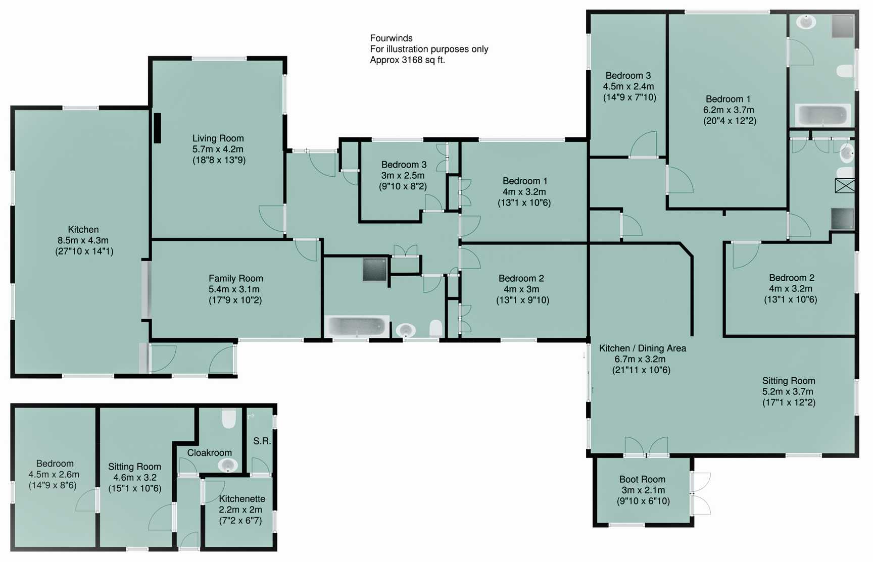 6 Bedrooms Detached bungalow for sale in Shillingford, Tiverton EX16