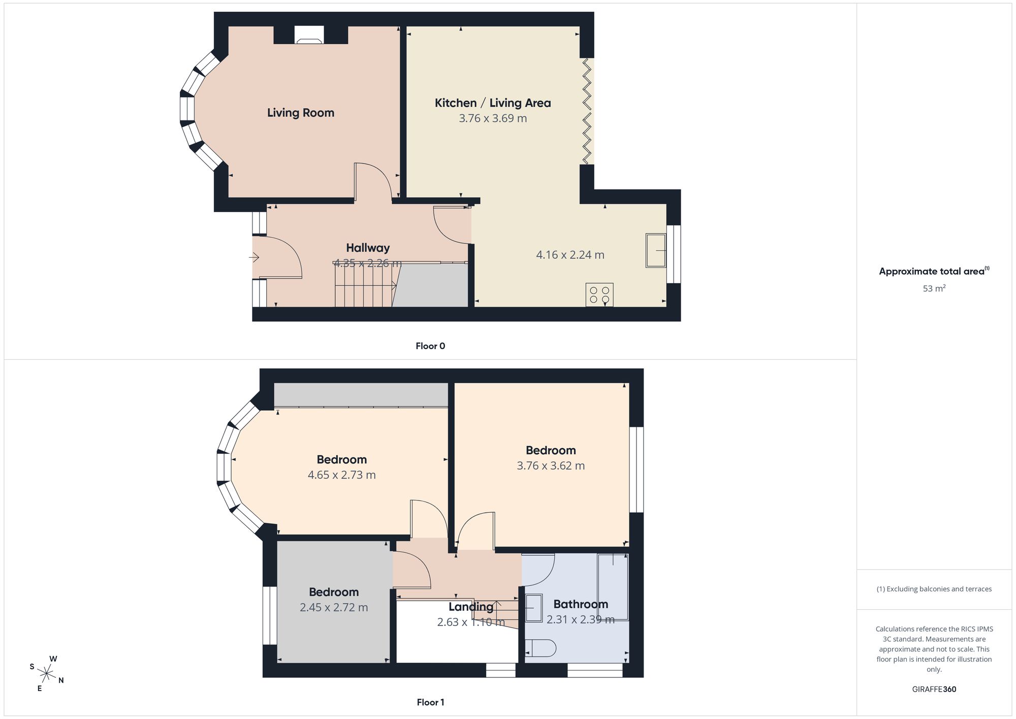 6 Garth Crescent, South Shields floorplan