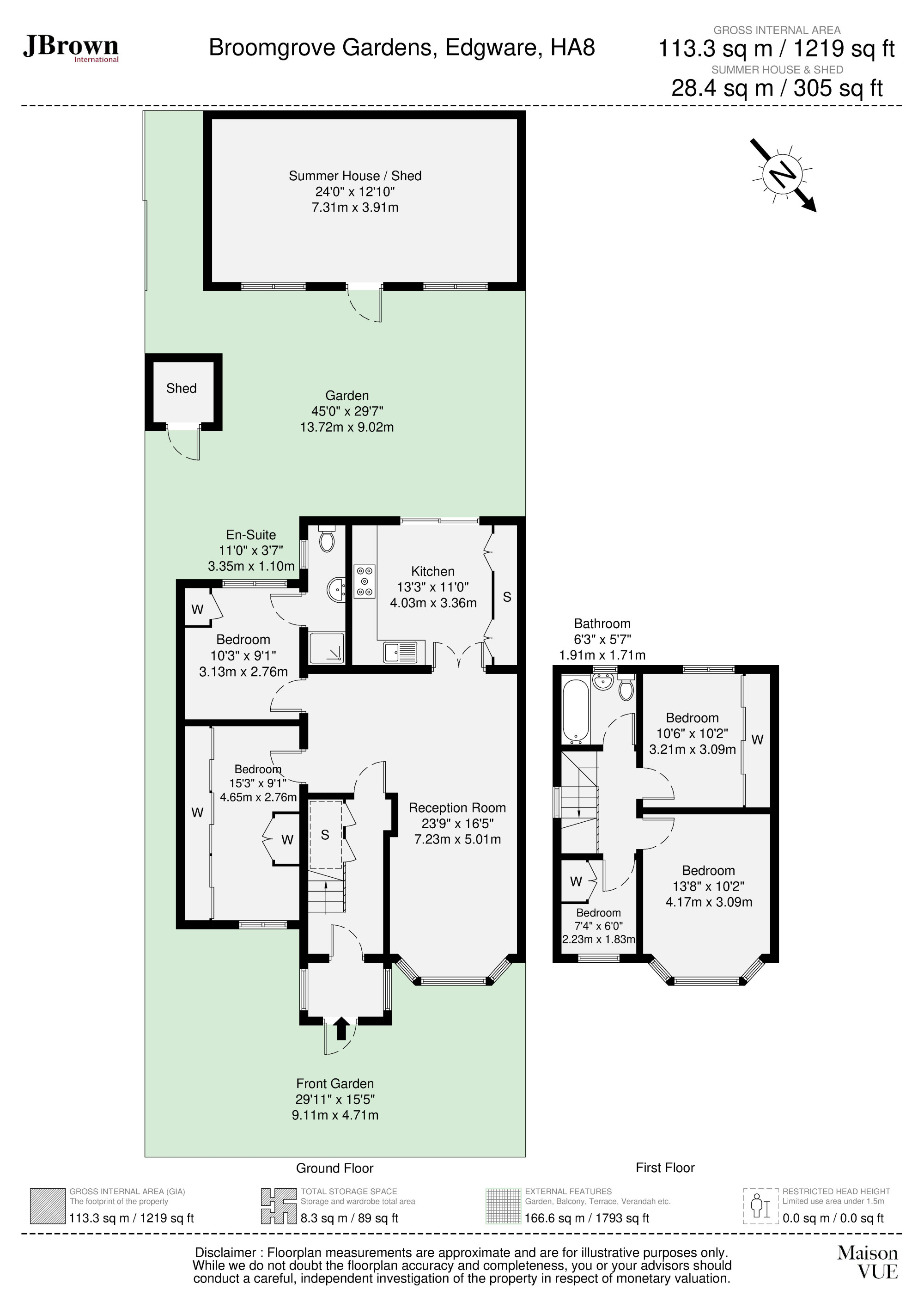 53, Broomgrove Gardens, Edgware floorplan