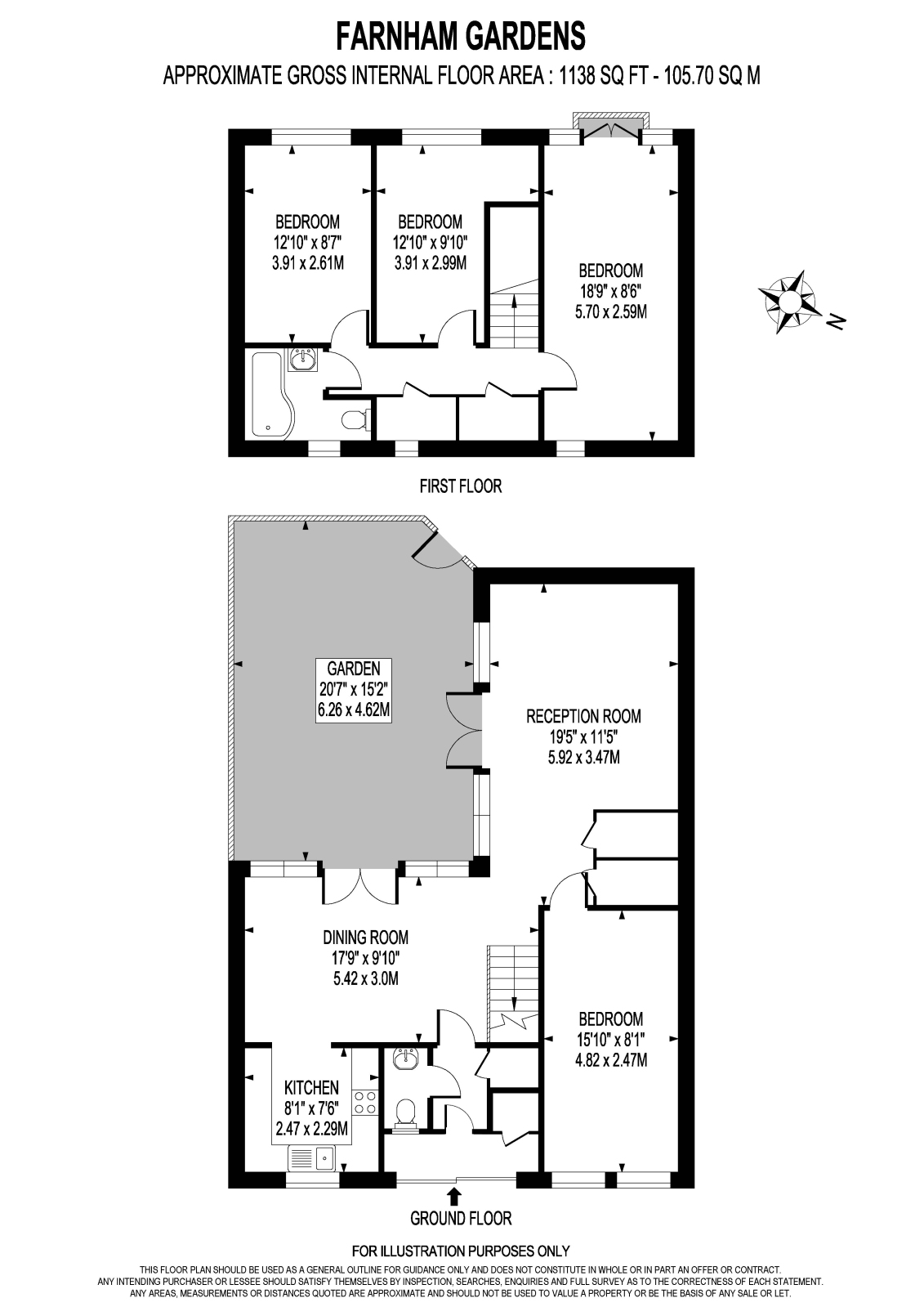 Farnham Gardens, Raynes Park, SW20 floorplan