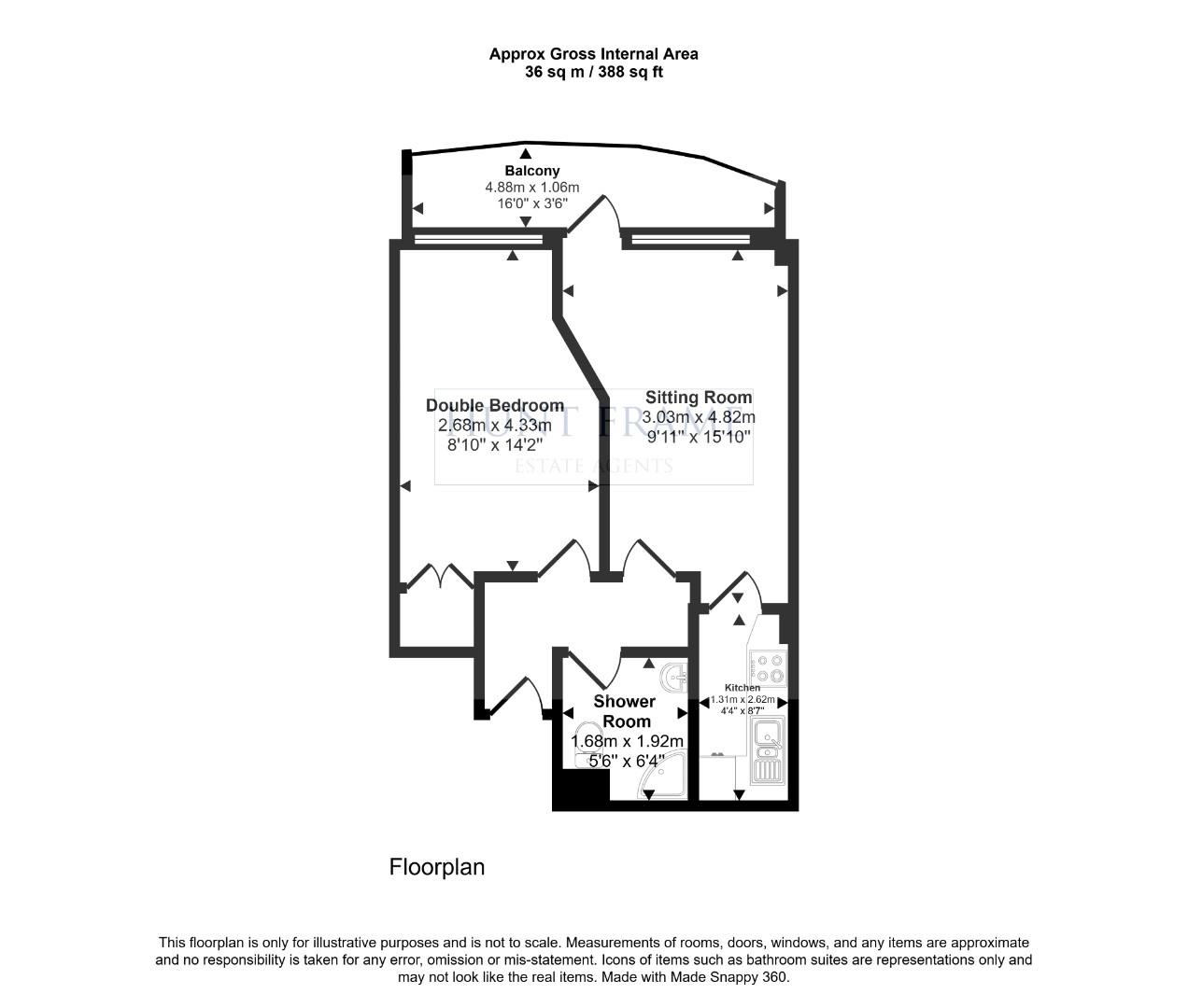 3 Kenton Court, Jevington Gardens, Eastbourne floorplan