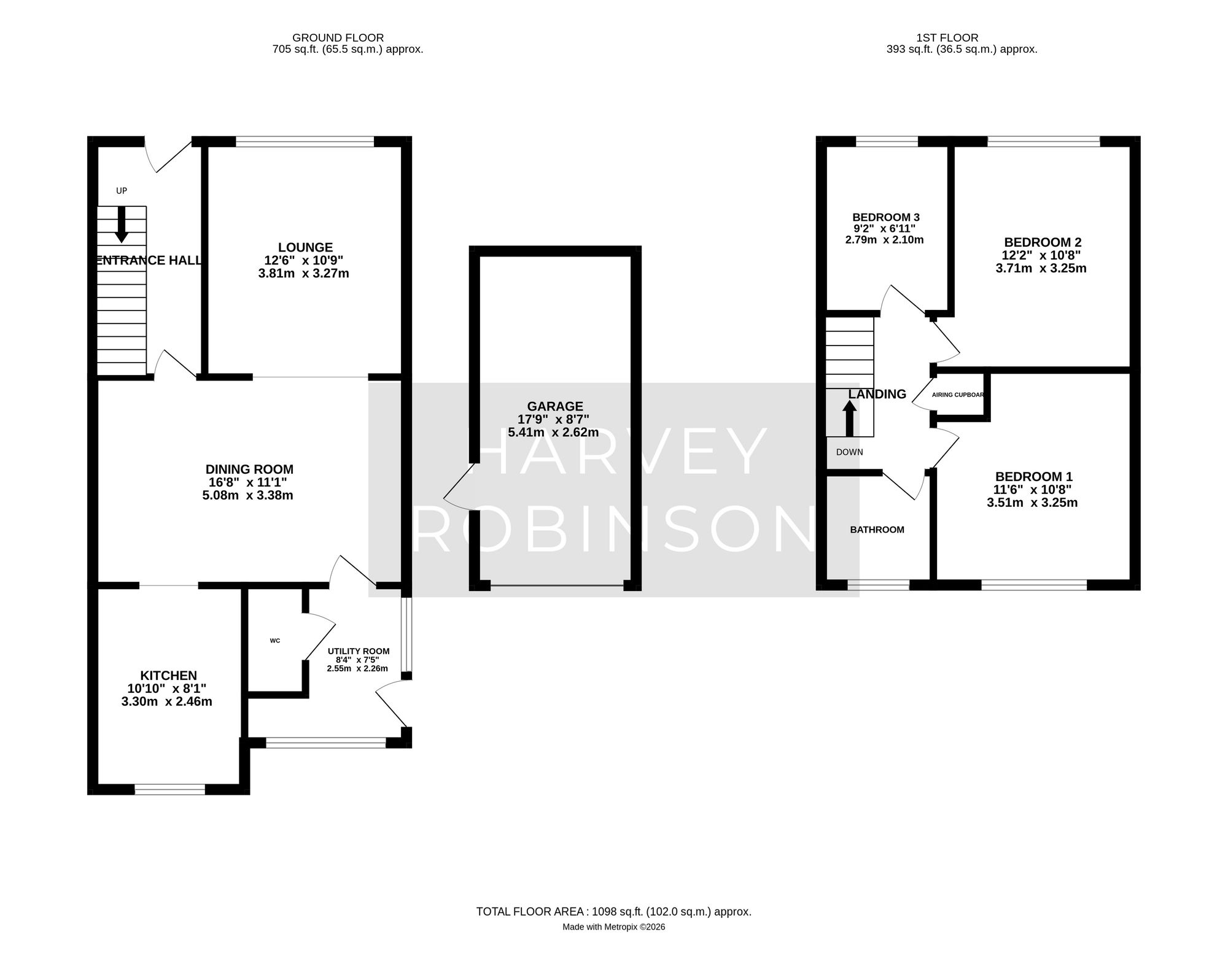 25 Chapel Road, Huntingdon floorplan