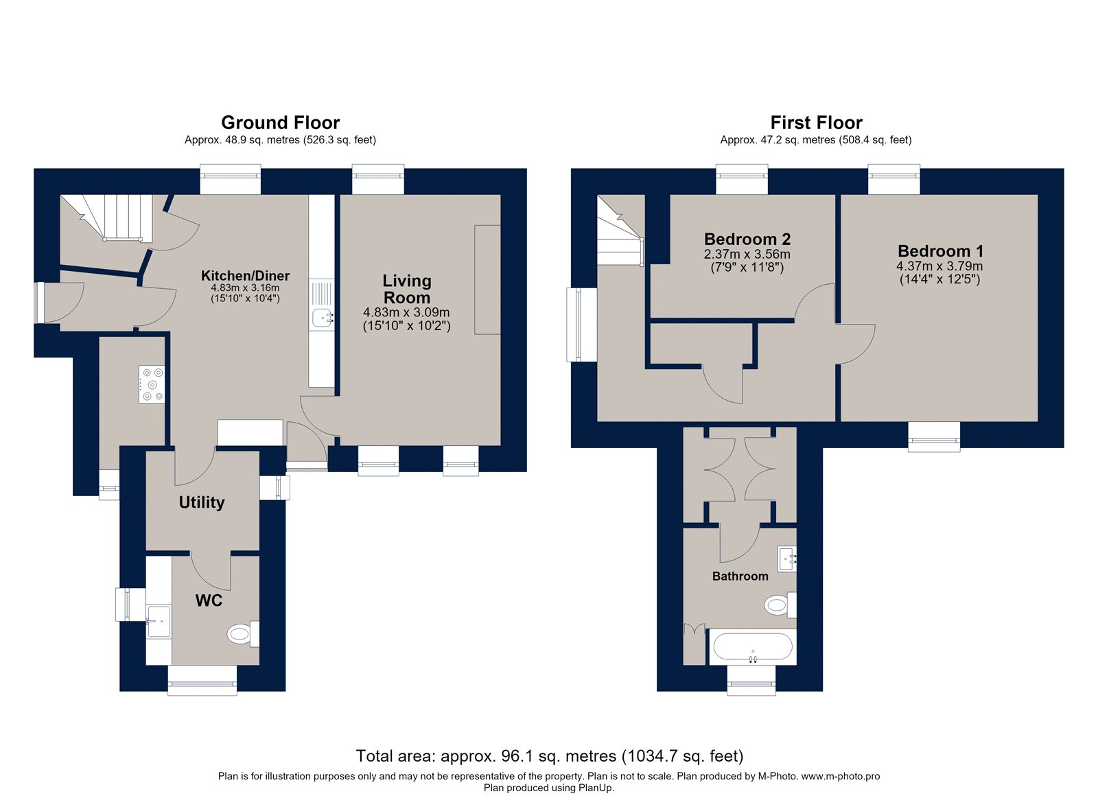 1, Meadow Lane, Northamptonshire, NN14 floorplan