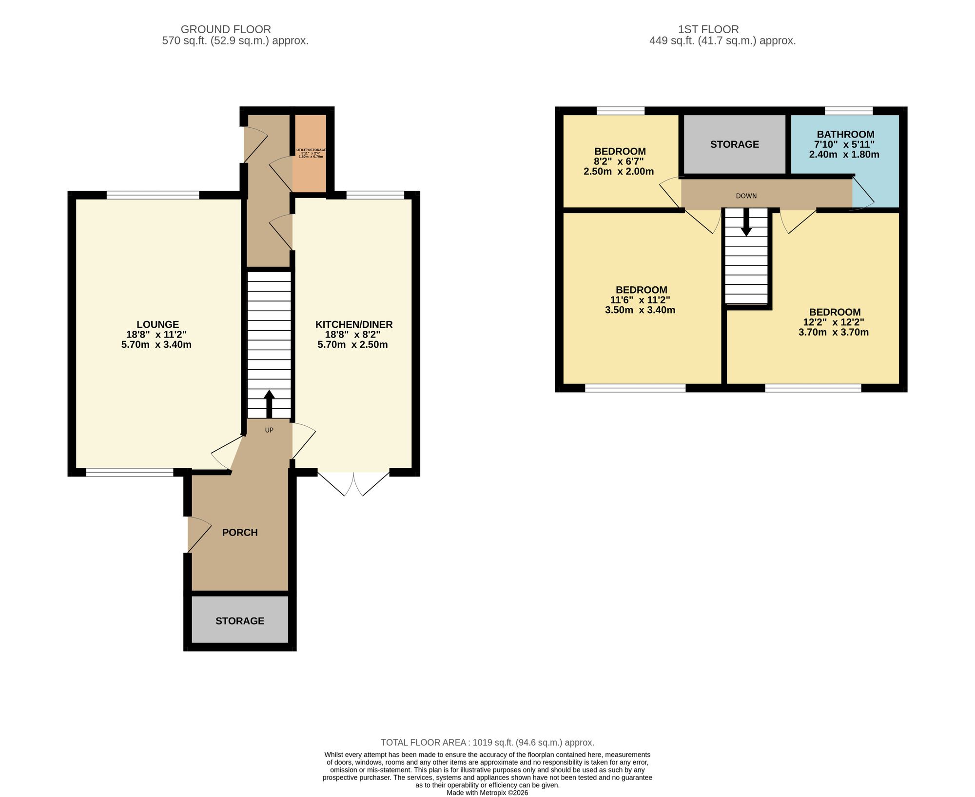 6 Kirkhope Walk, Bolton floorplan