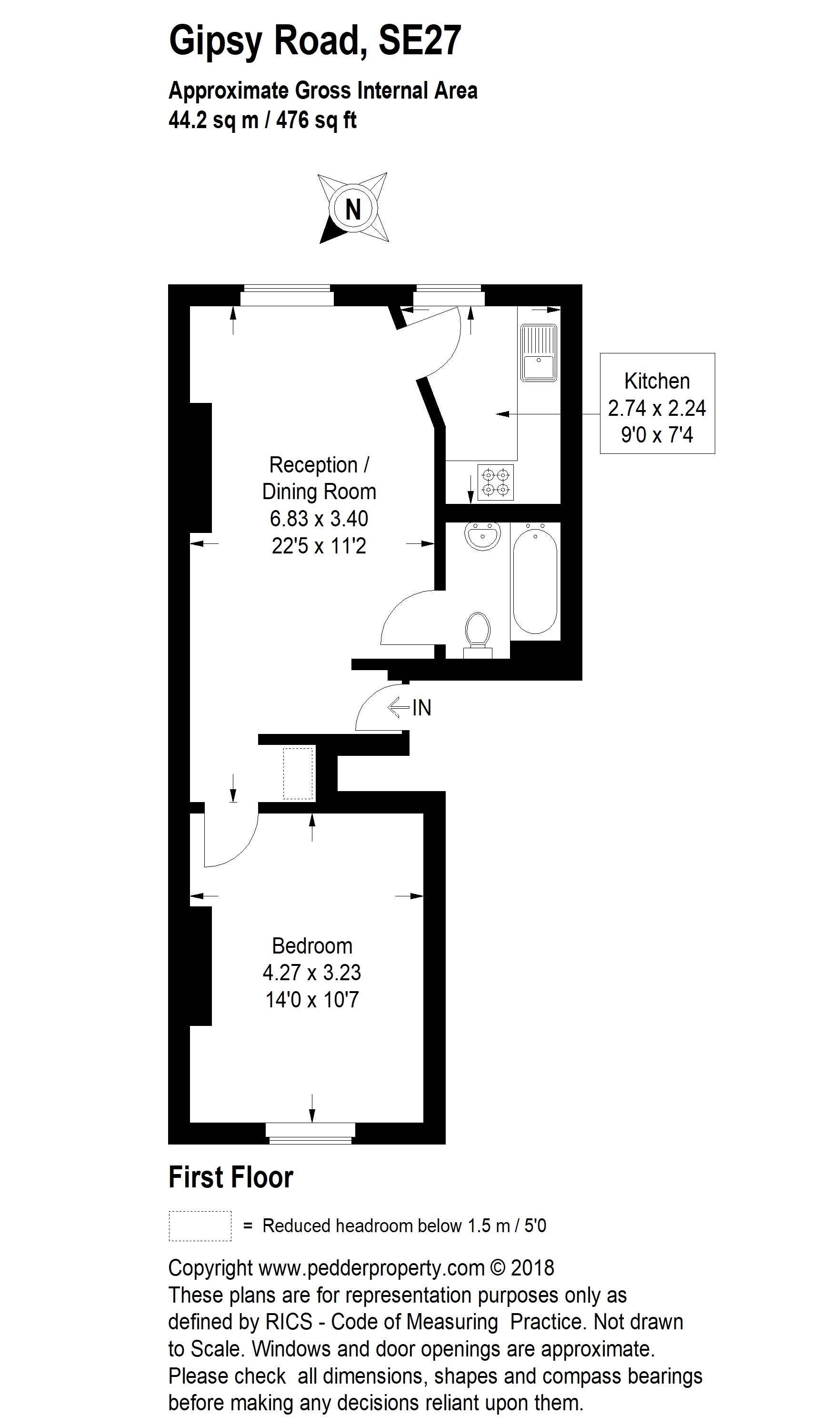 1 Bedrooms Flat for sale in Gipsy Road, West Norwood SE27