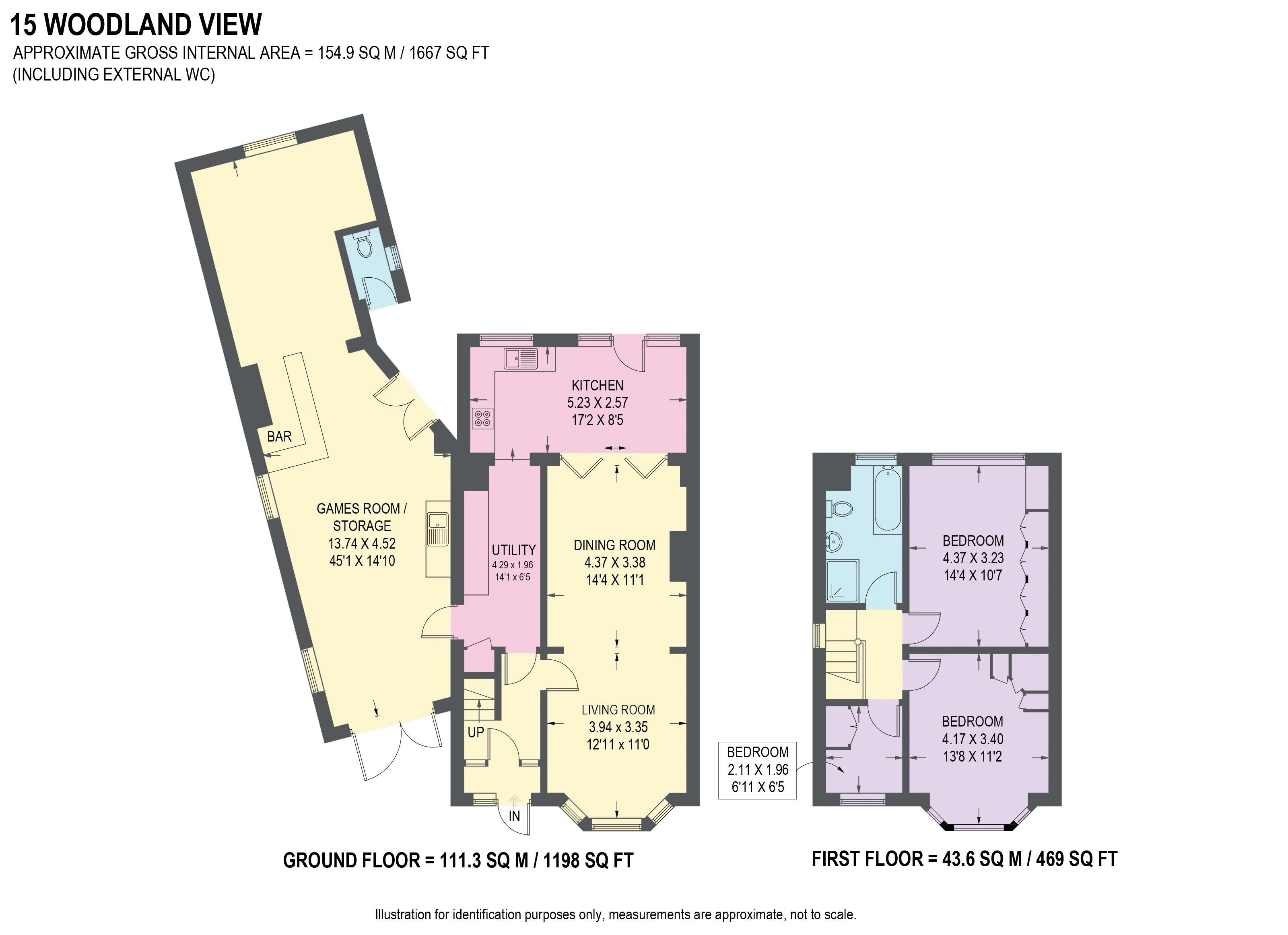 15, Woodland View, Sheffield floorplan