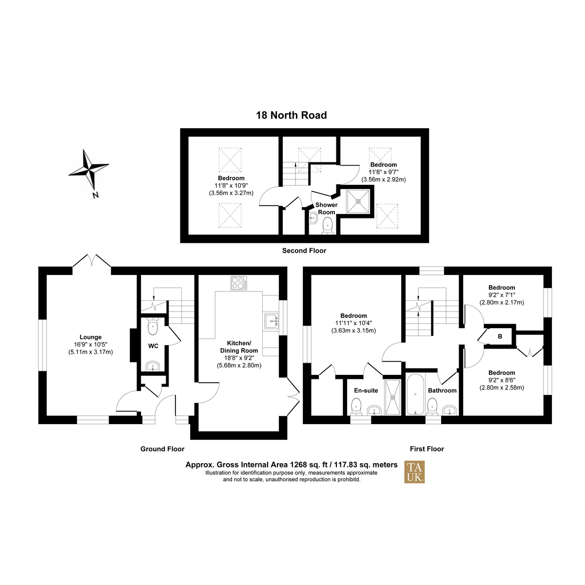 18, North Road, Bristol floorplan