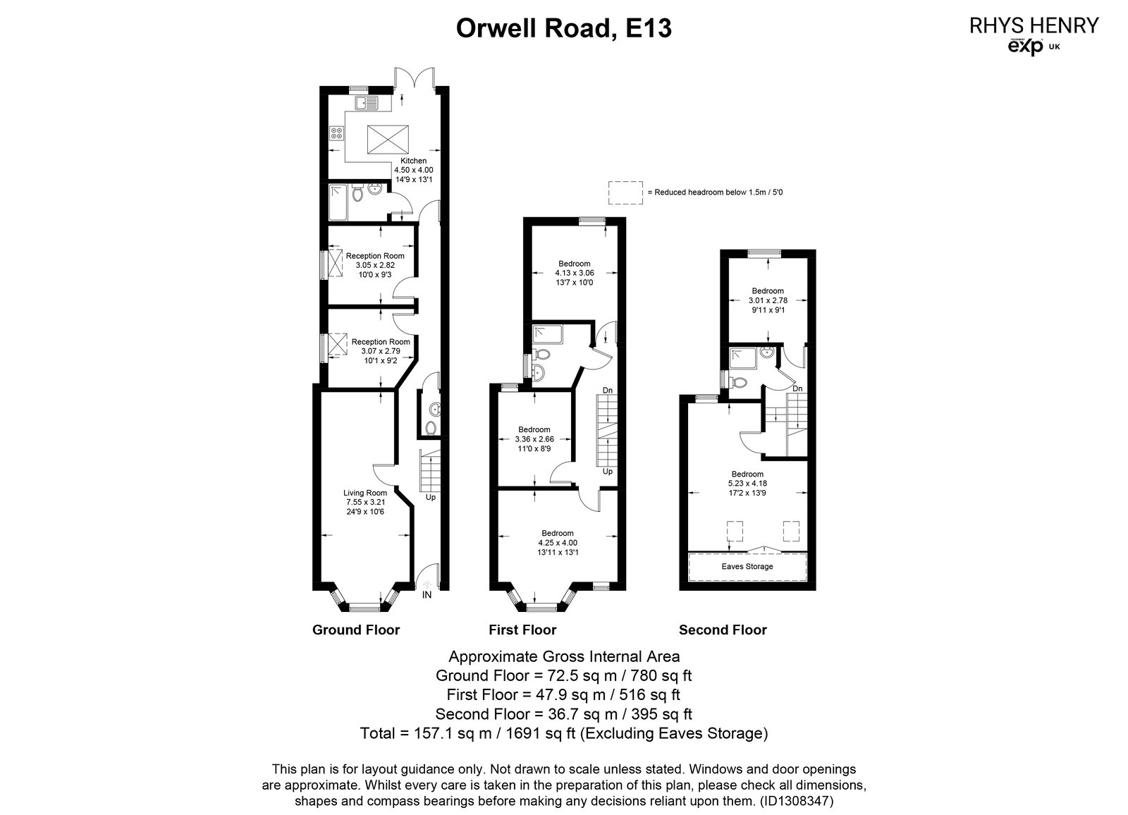 52, Orwell Road, London floorplan