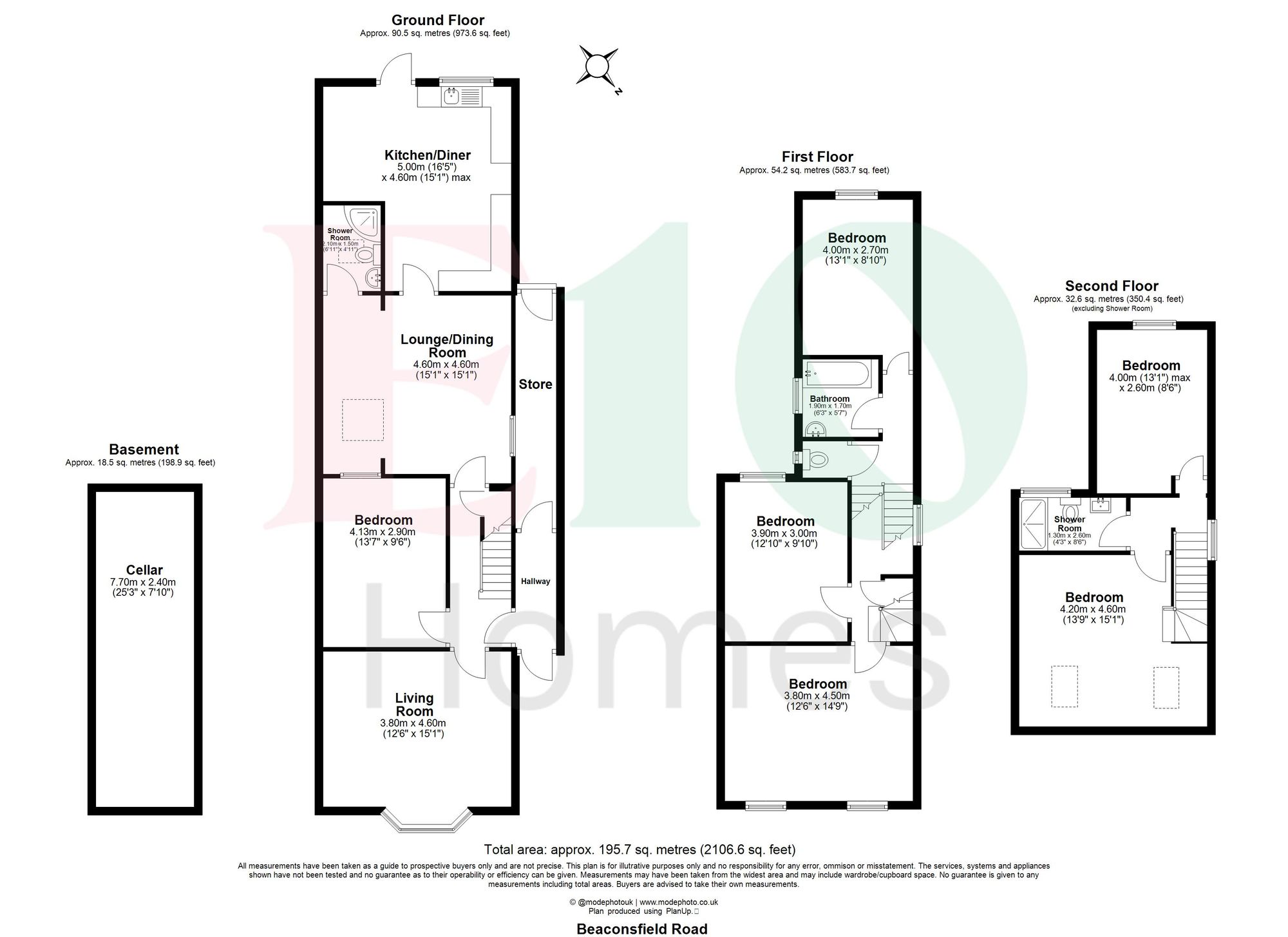 7 Beaconsfield Road, London floorplan