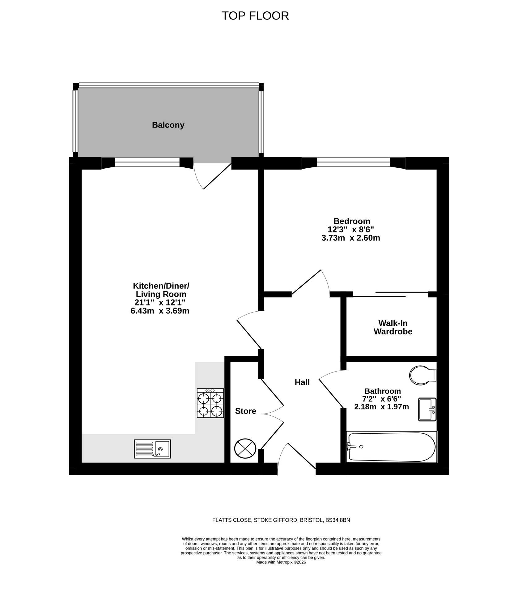 49 Flatts Close, Bristol floorplan