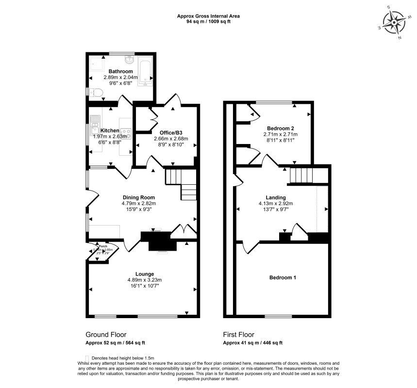21, Elm Road, Benfleet floorplan