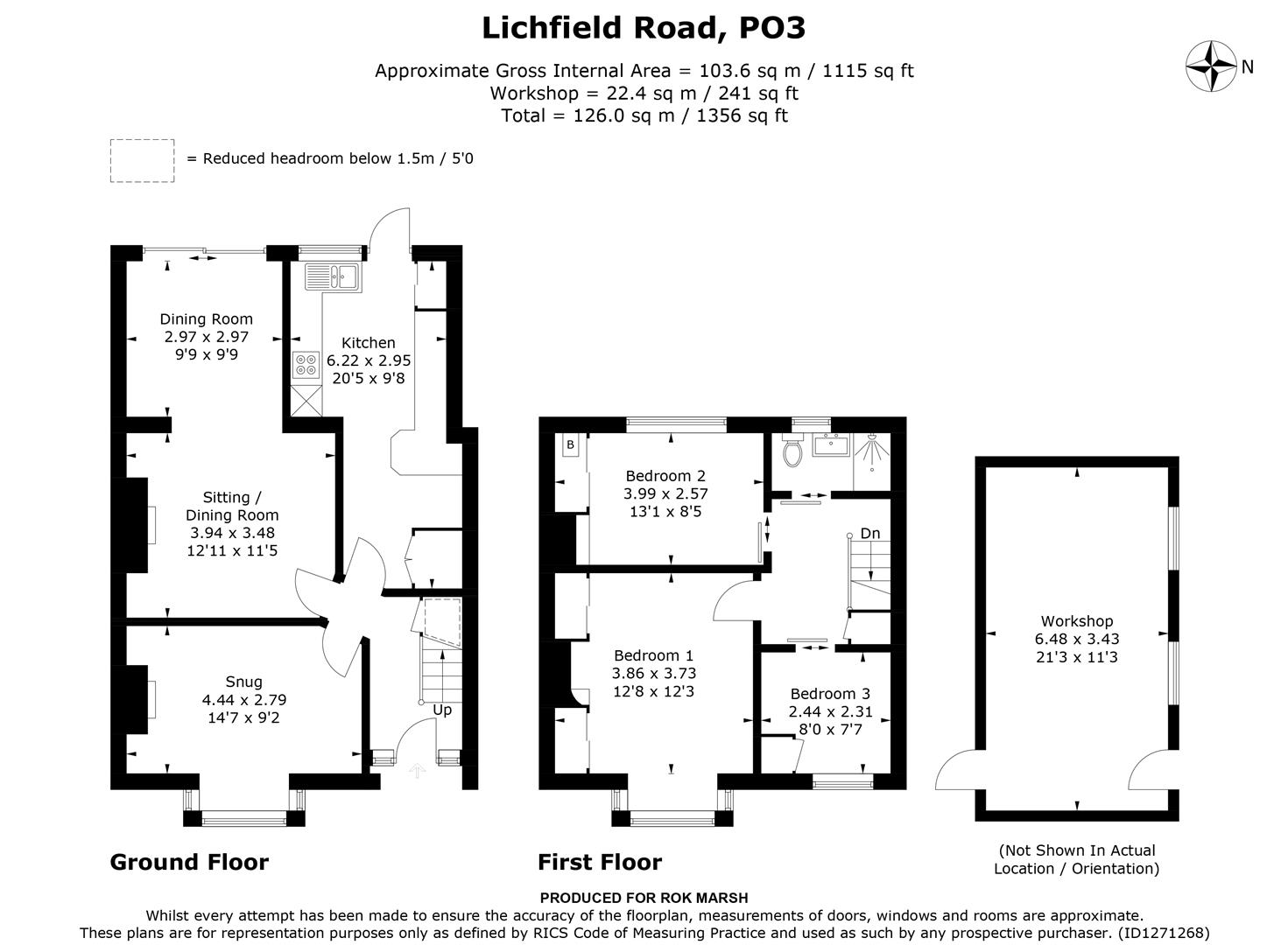 Lichfield Road, Portsmouth, PO3 floorplan