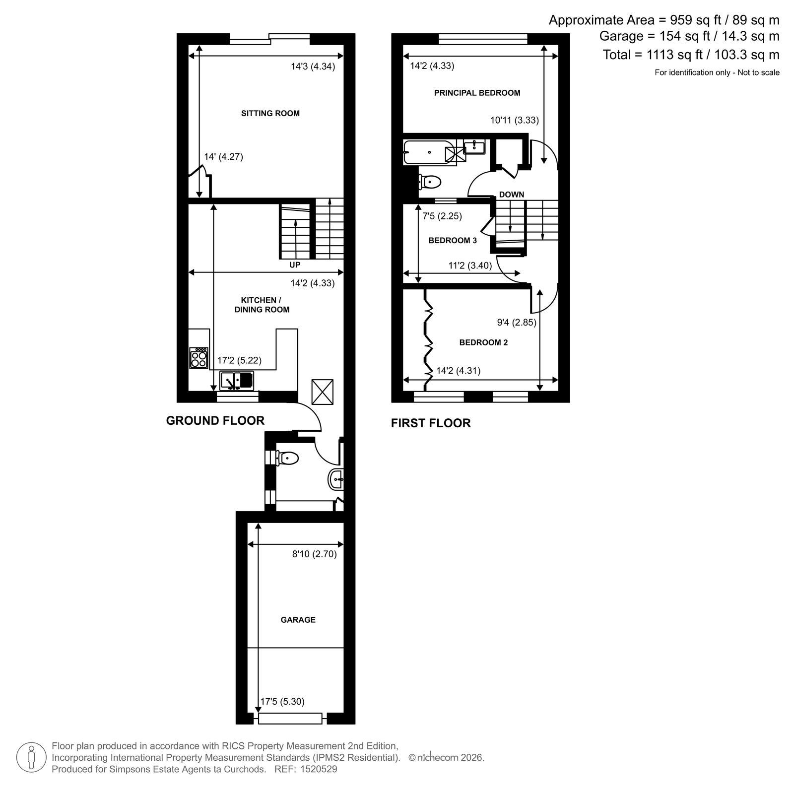 63, Berkeley Court, Weybridge floorplan