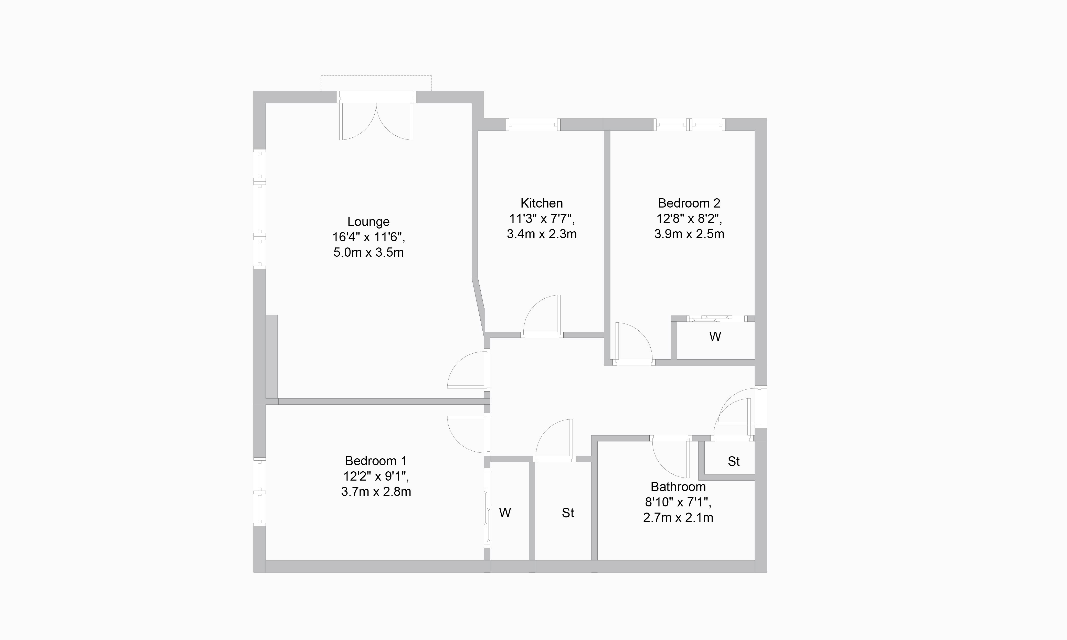 2 Bedrooms Flat for sale in Alexander Mcleod Place, Fallin, Stirling FK7
