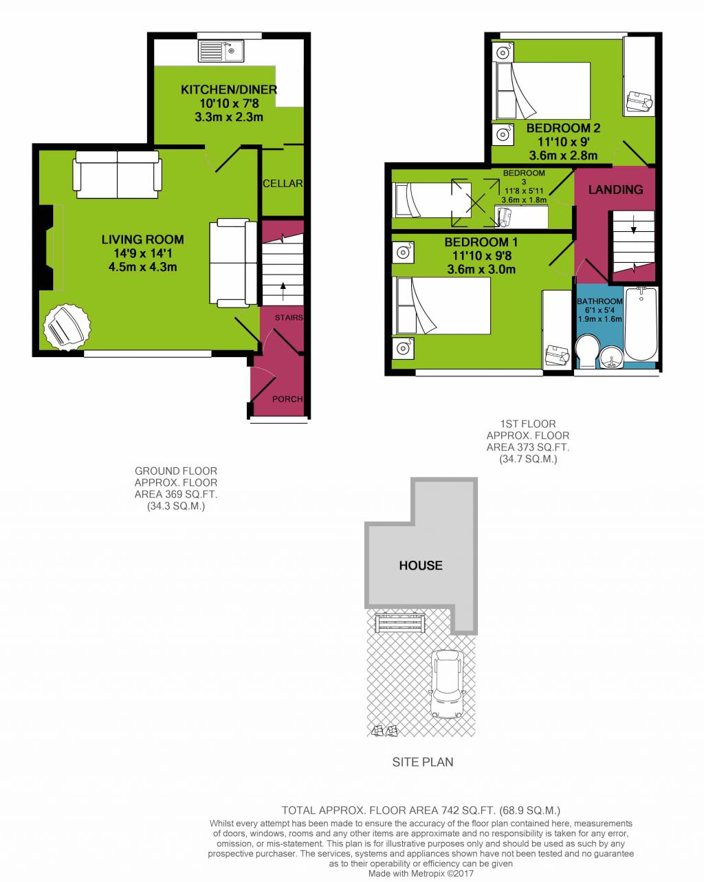 3 Bedrooms Terraced house to rent in Nelson Street, Queensbury, Bradford BD13