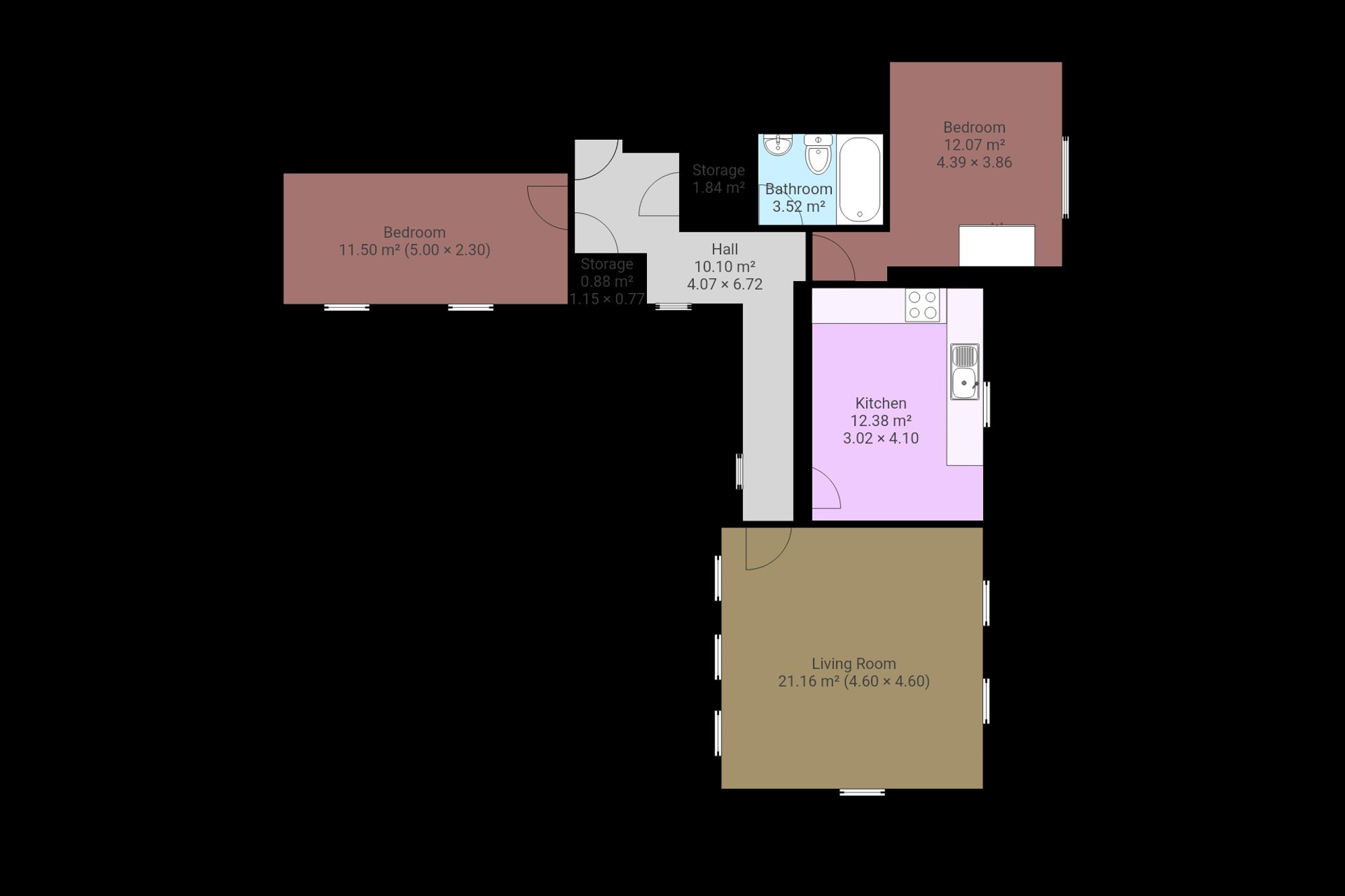 Apt 19, Worsley House, Hull floorplan