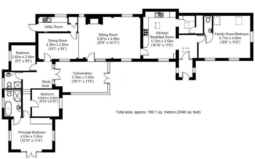 Sawyers Hatch Cottage, Platt Common, Sevenoaks floorplan