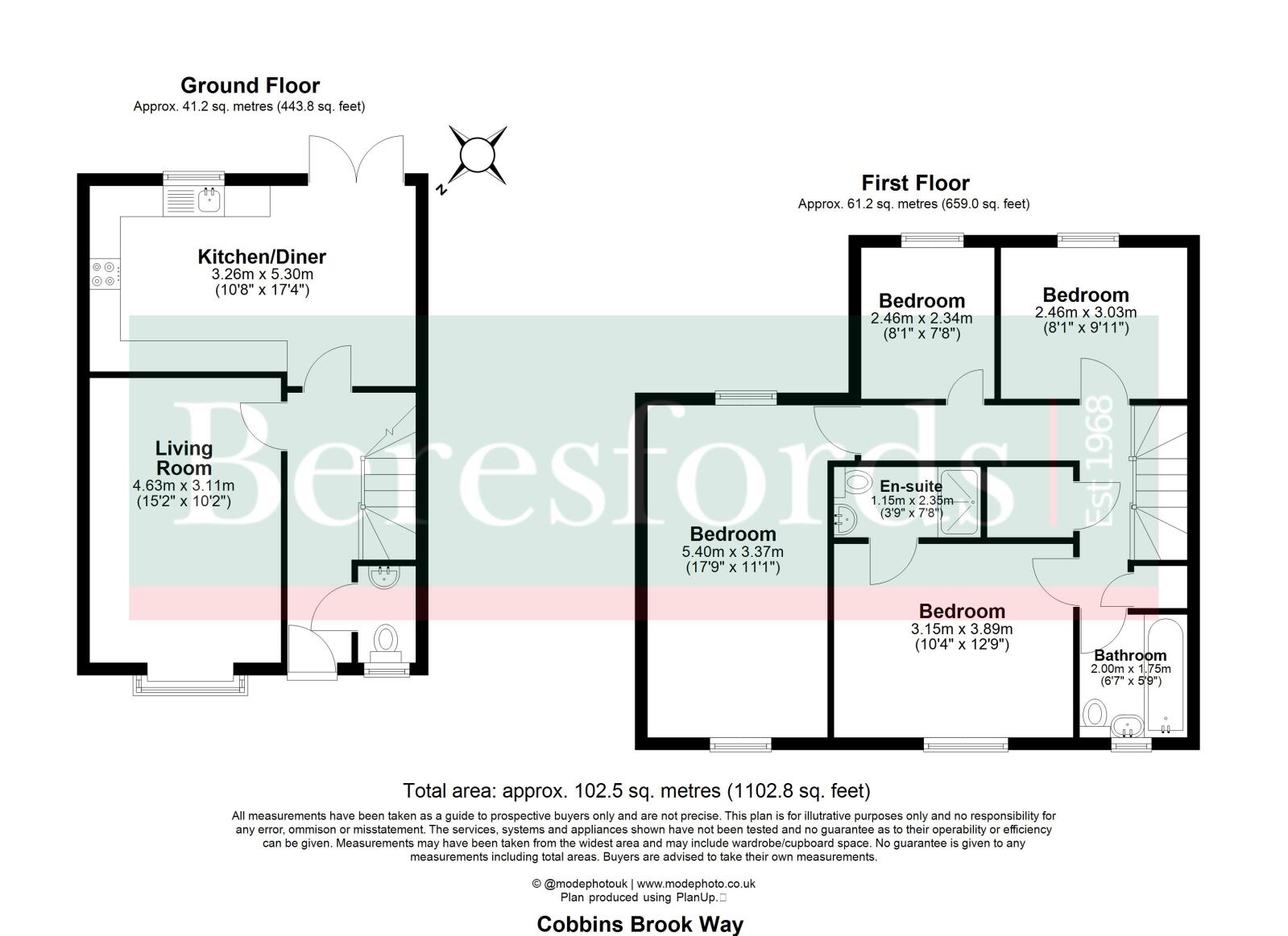 6, Cobbins Brook Way, Essex floorplan