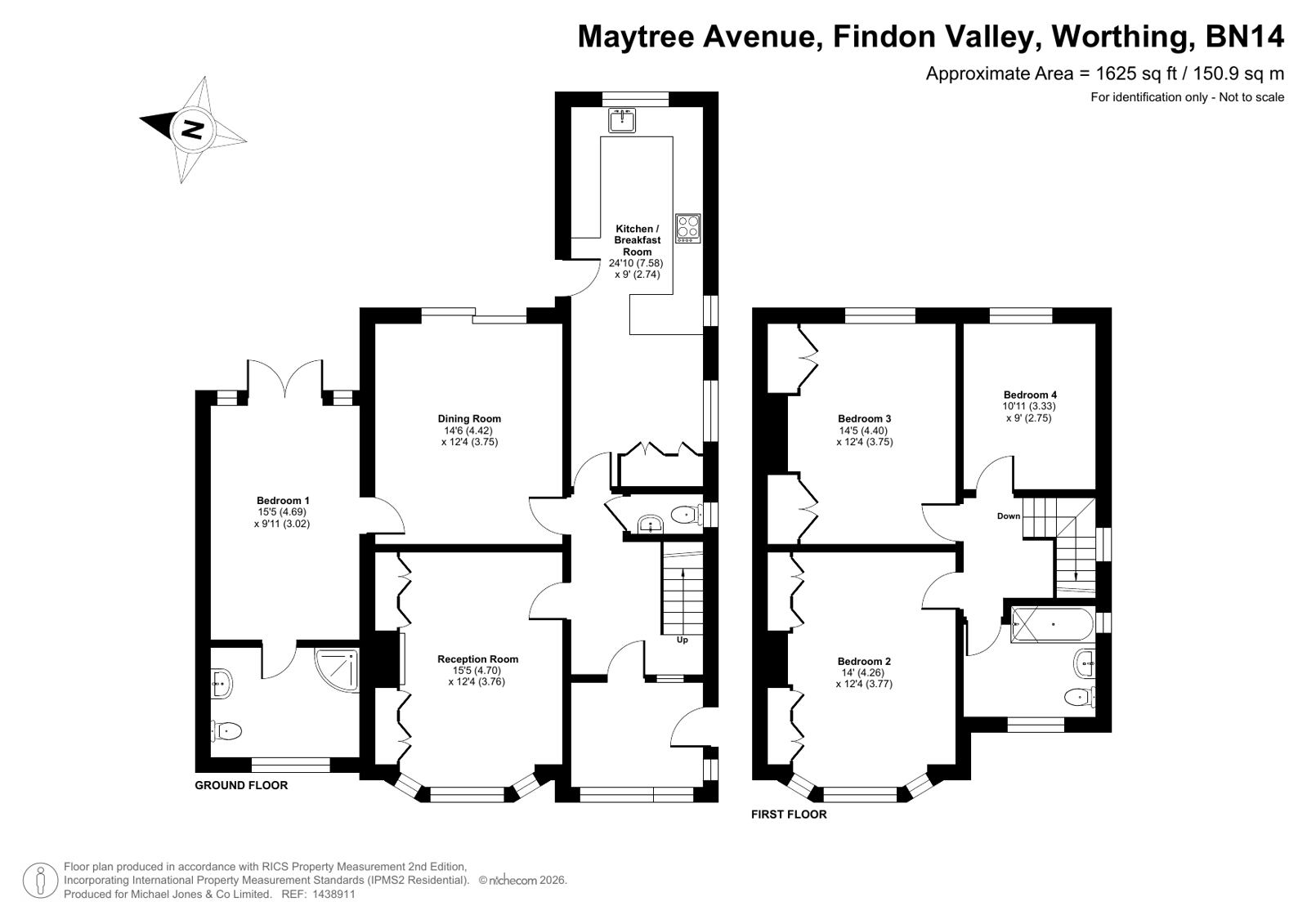 34, Maytree Avenue, Worthing floorplan