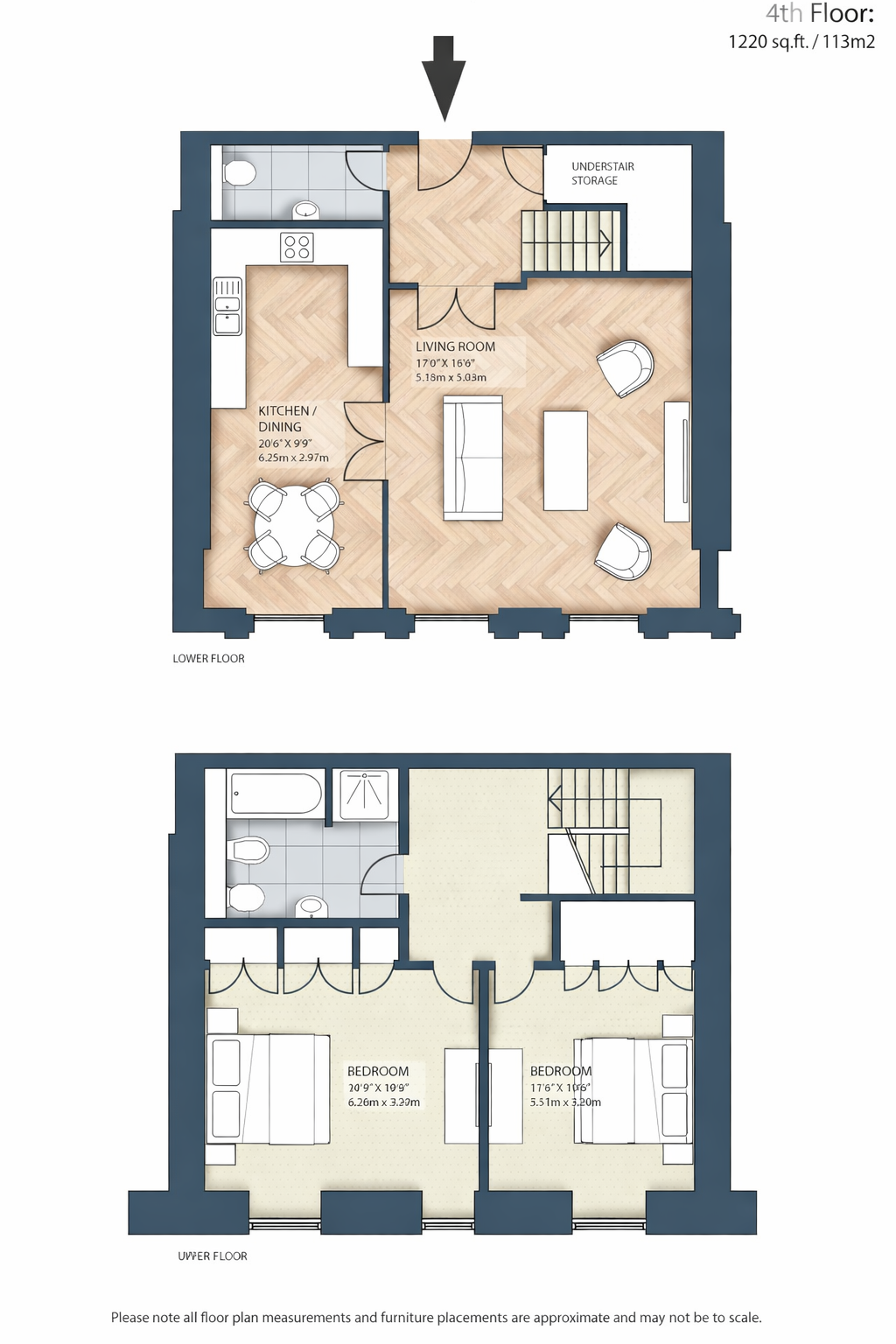 2-4,Flat 3, Hyde Park Gate, London floorplan