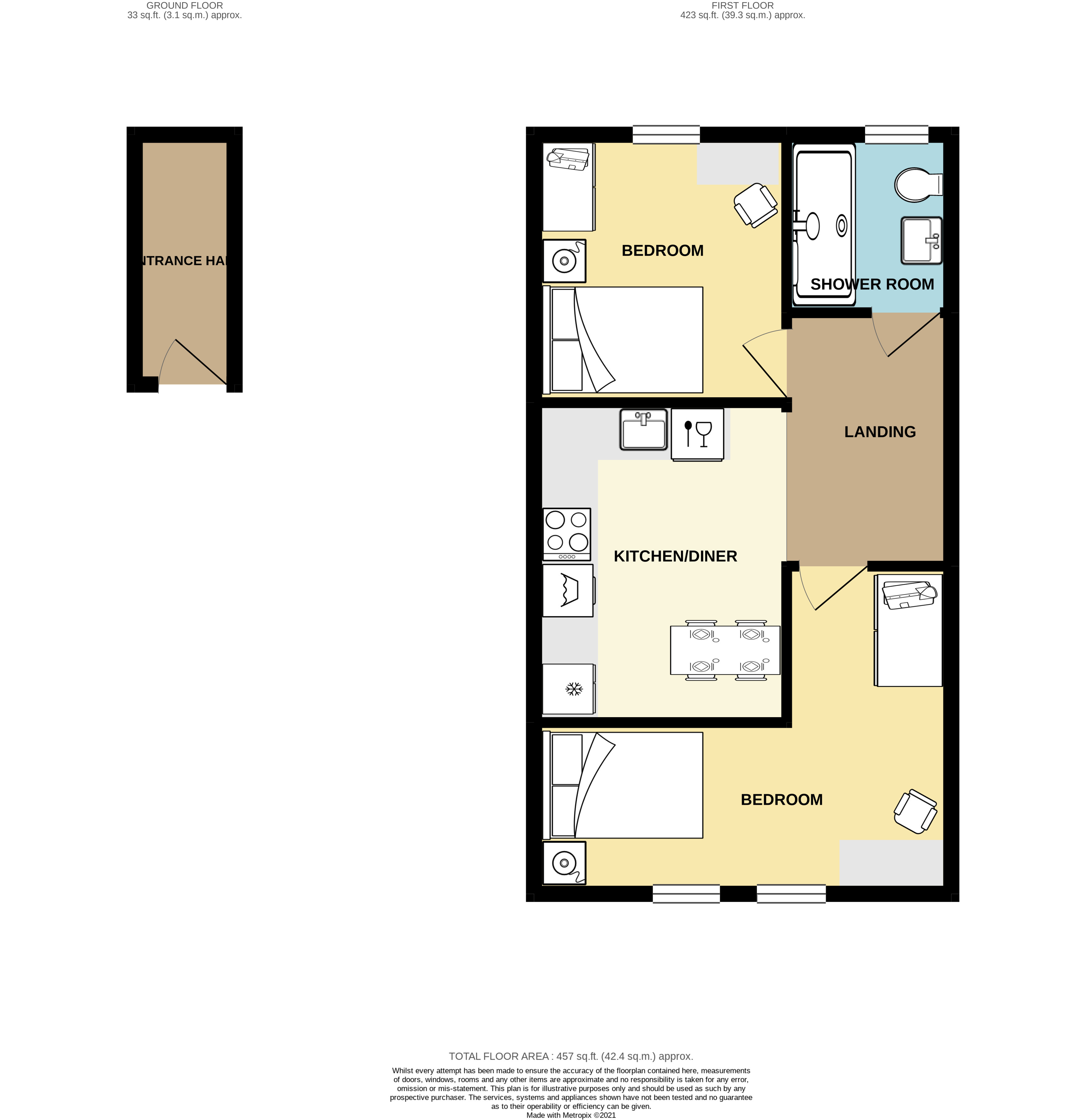 13a, Moorland Road, Bath floorplan