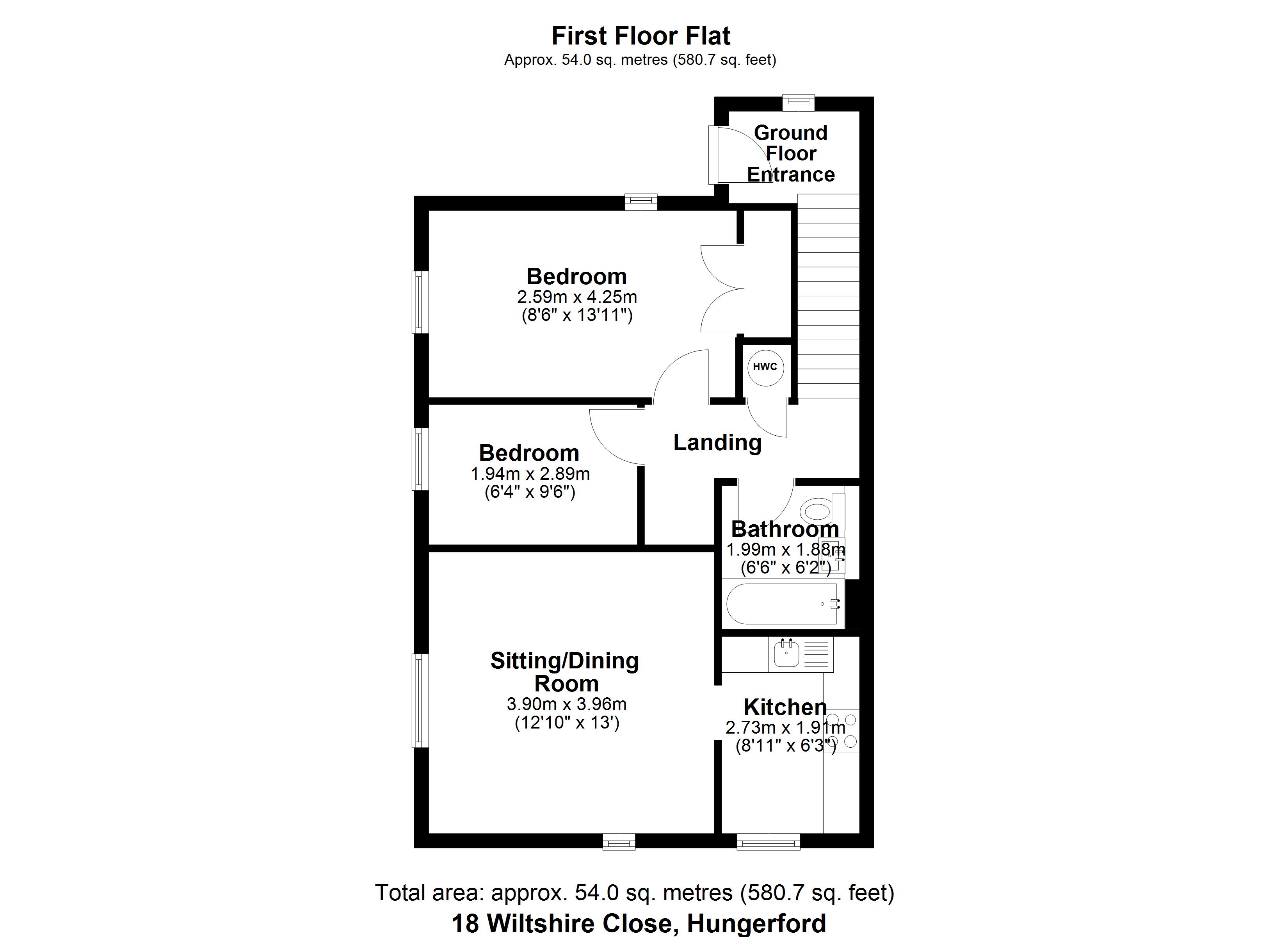 18, Wiltshire Close, Hungerford floorplan