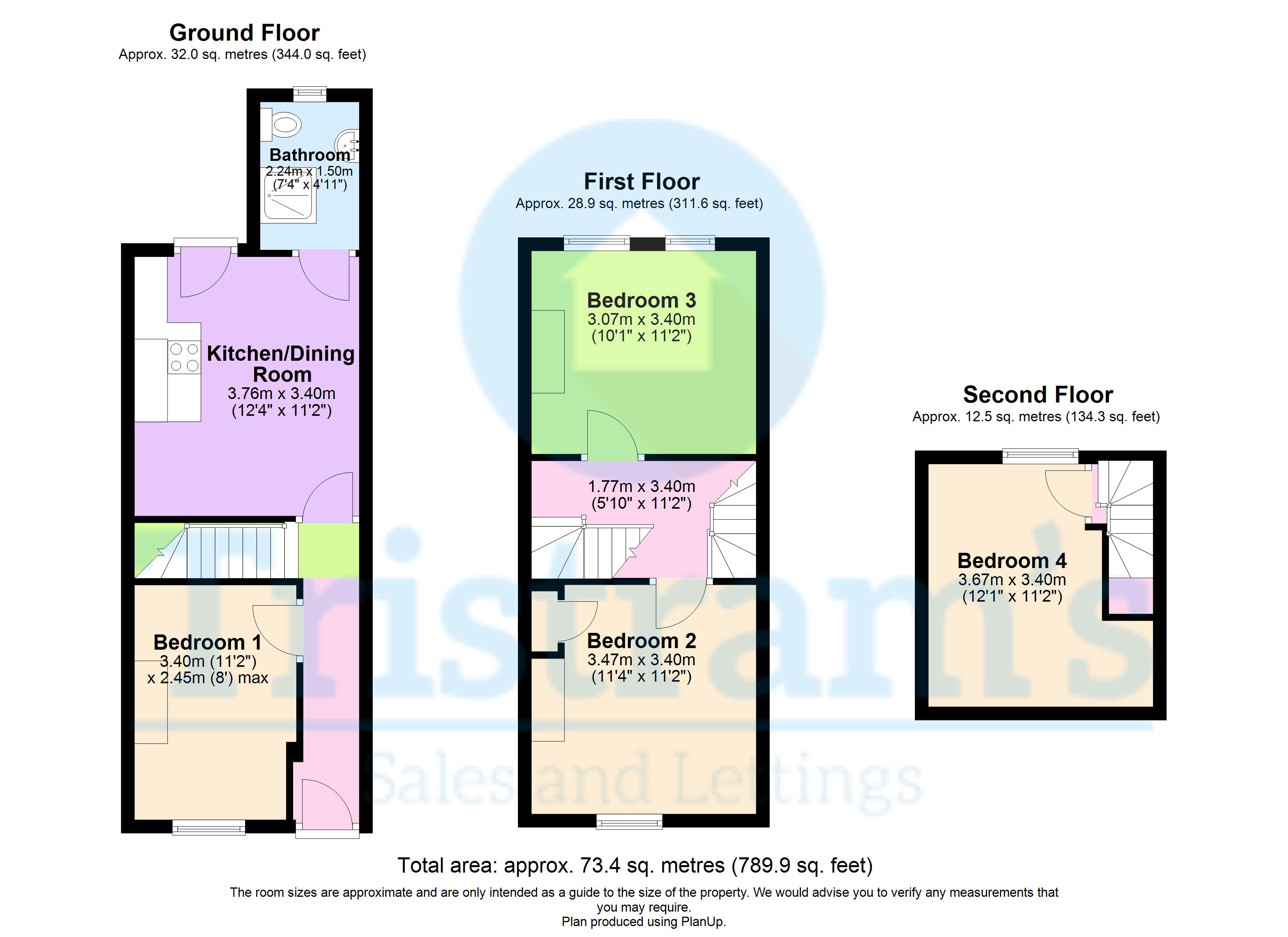 23, Bridlington Street, Nottingham, JP LETTINGS floorplan