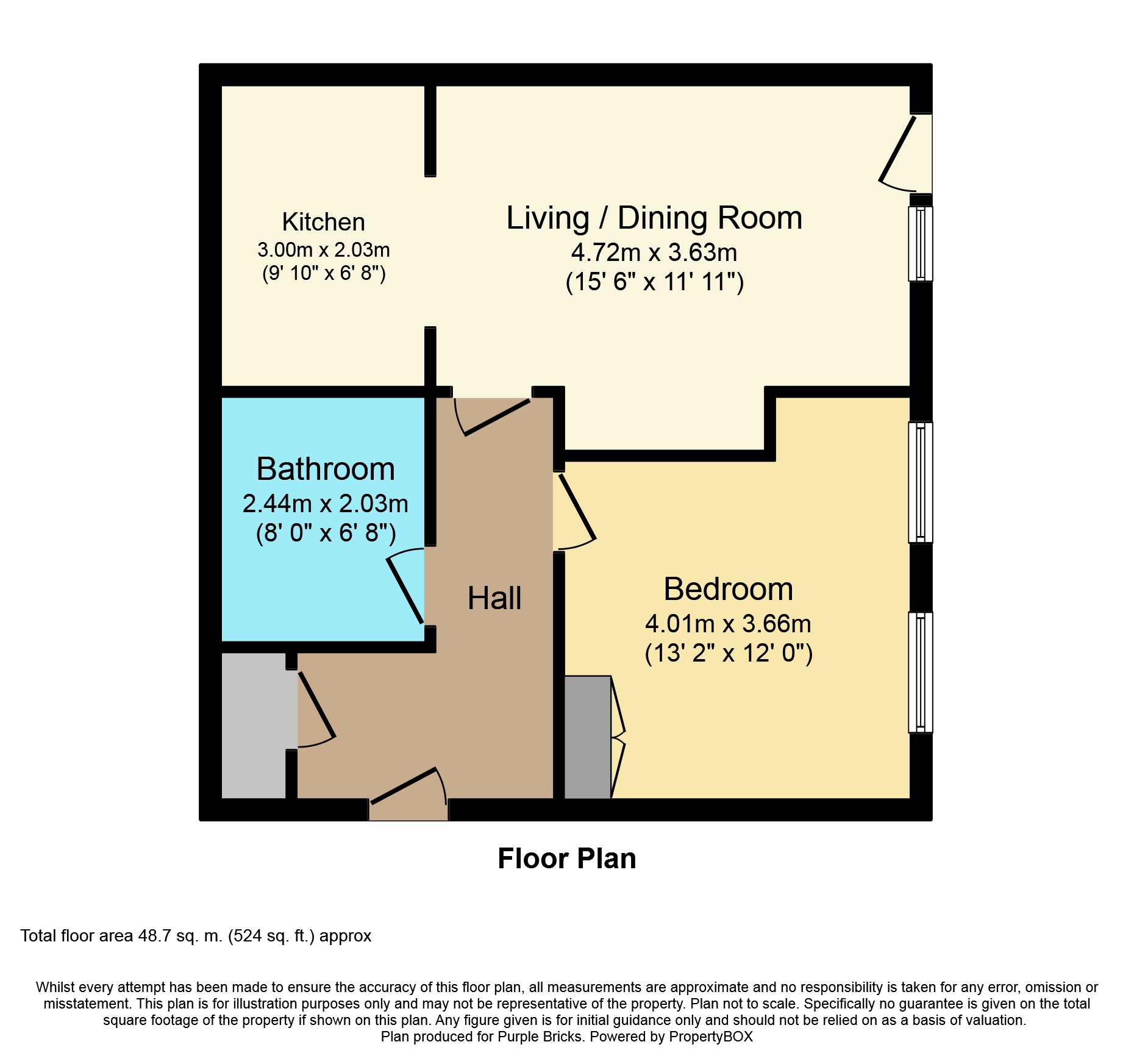 1 Bedrooms Flat for sale in Ropewalk Court, Nottingham NG1