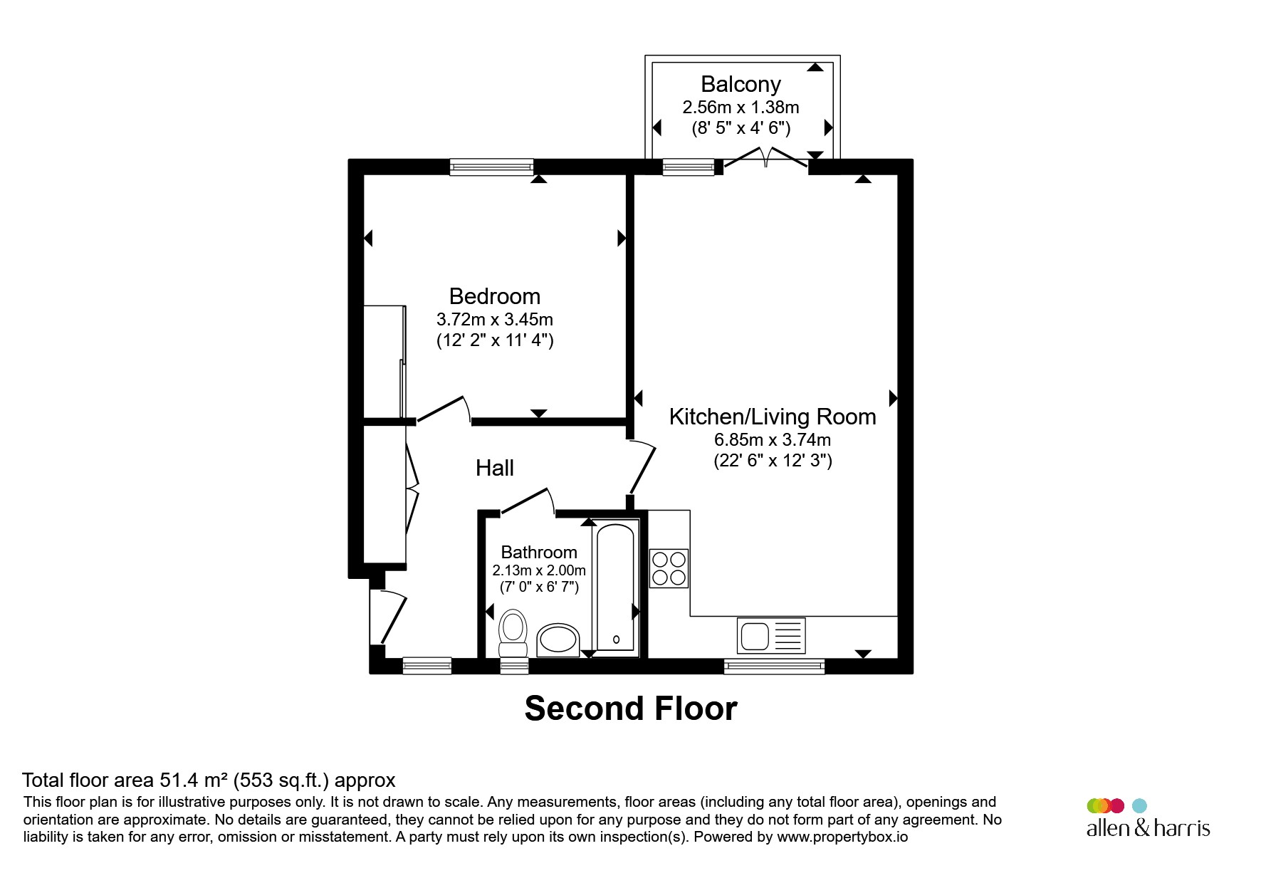 72, Oxleigh Way, Bristol floorplan