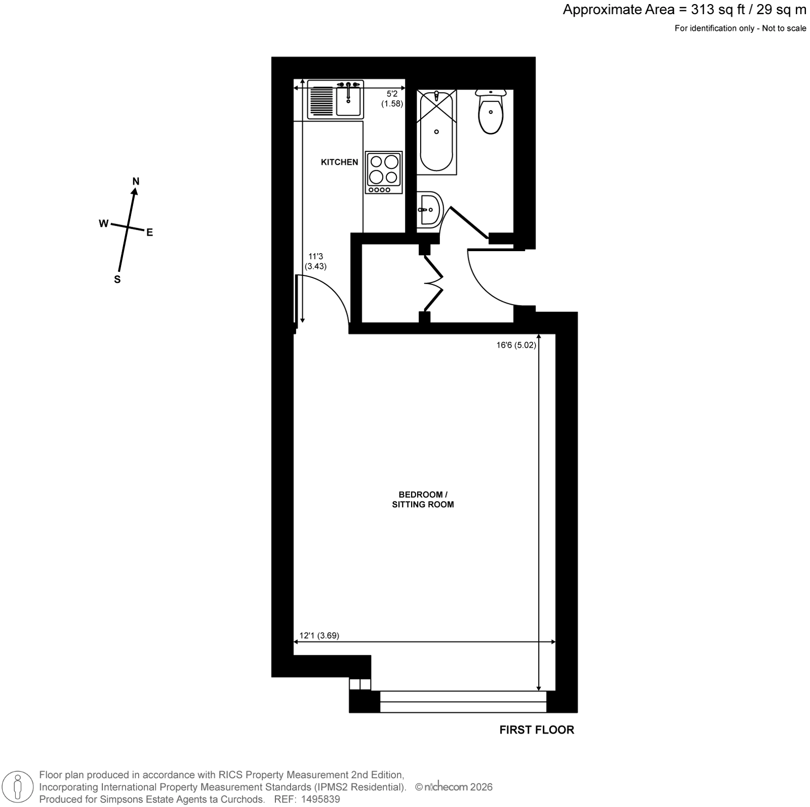 16 The Newlands,, Weston Green Road, Thames Ditton floorplan