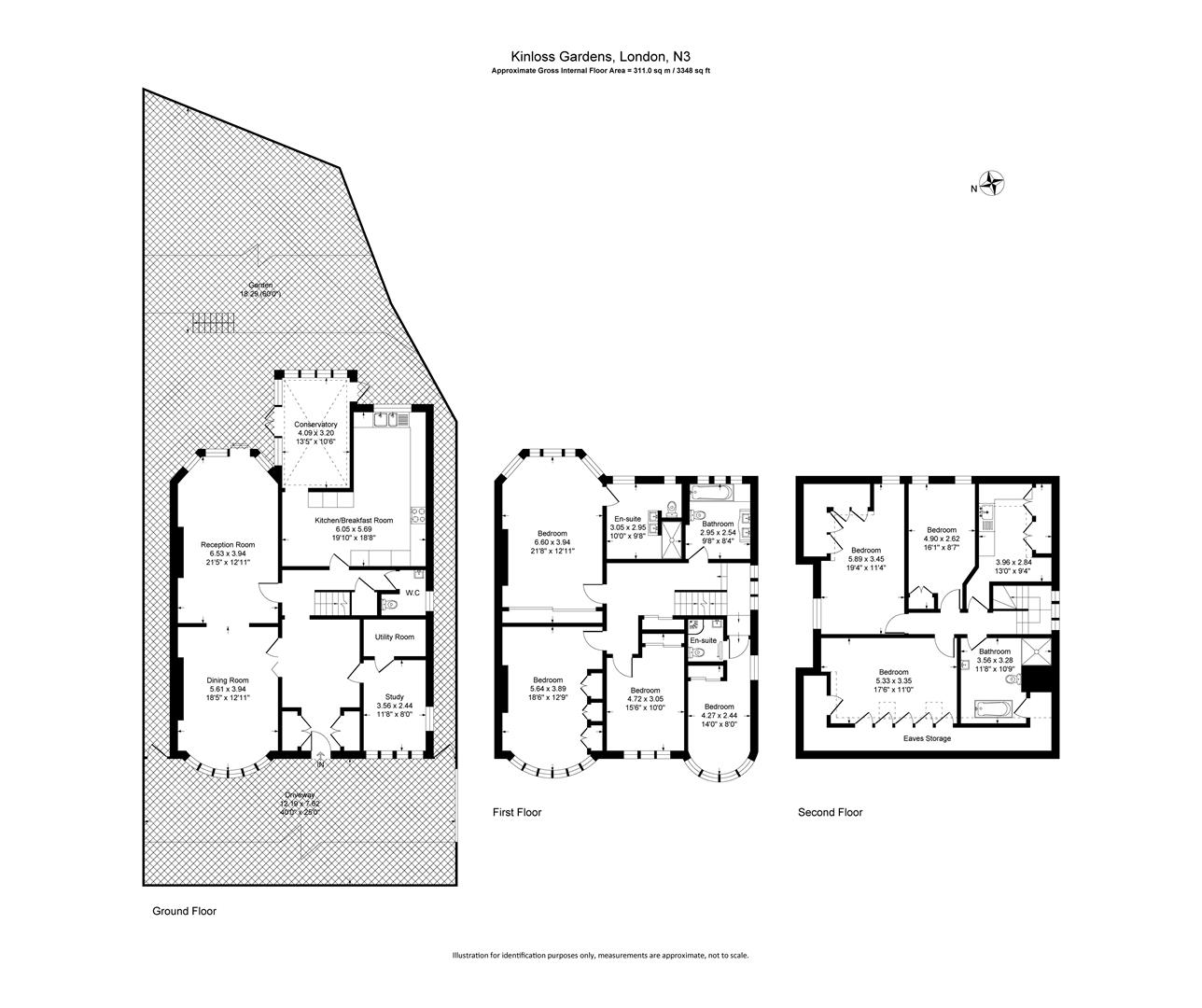 6, Kinloss Gardens, London floorplan