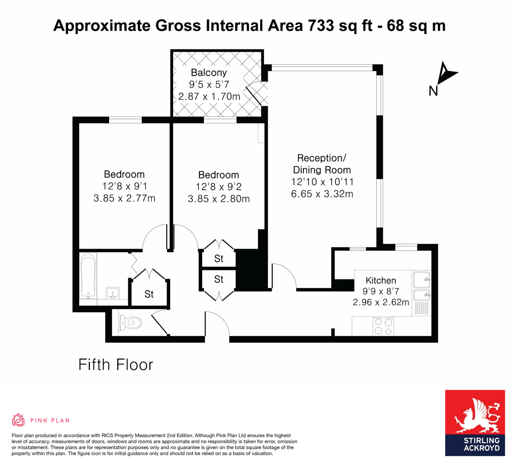 Flat 22, Isobel House,, Staines Road West, Surrey floorplan