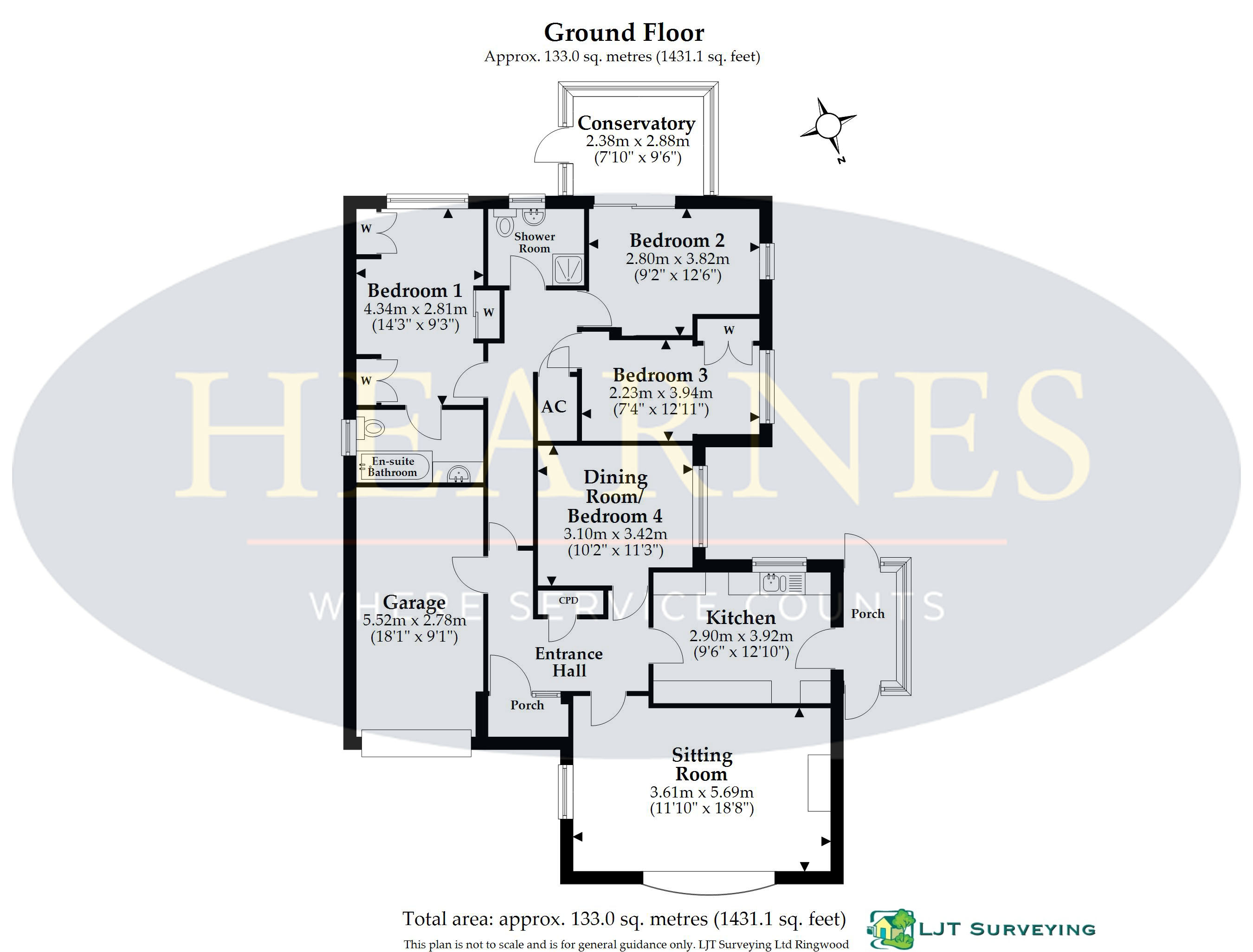 10, De Haviland Close, Wimborne floorplan