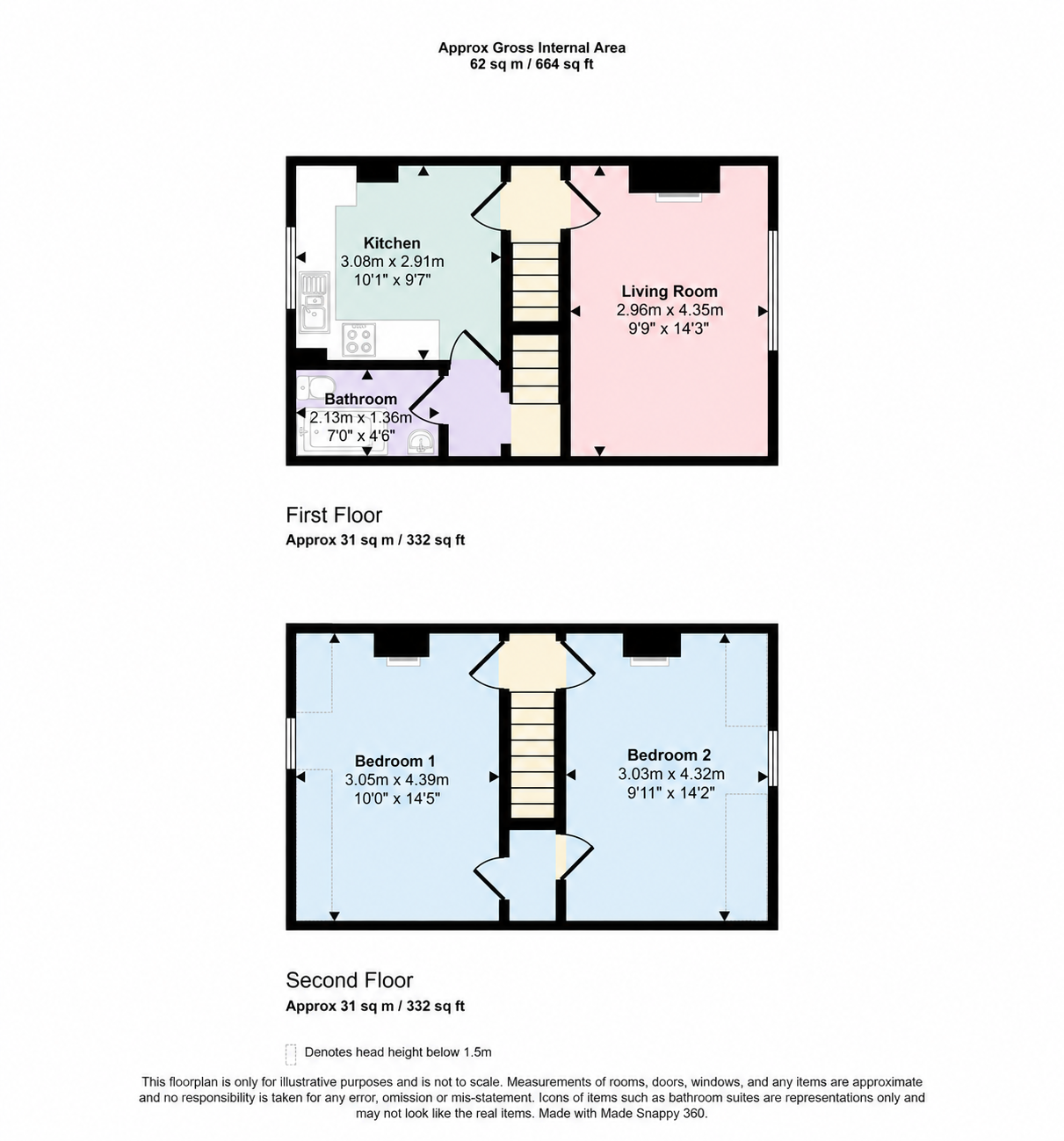 Flat 2, 7, Harbour Street, Whitstable floorplan