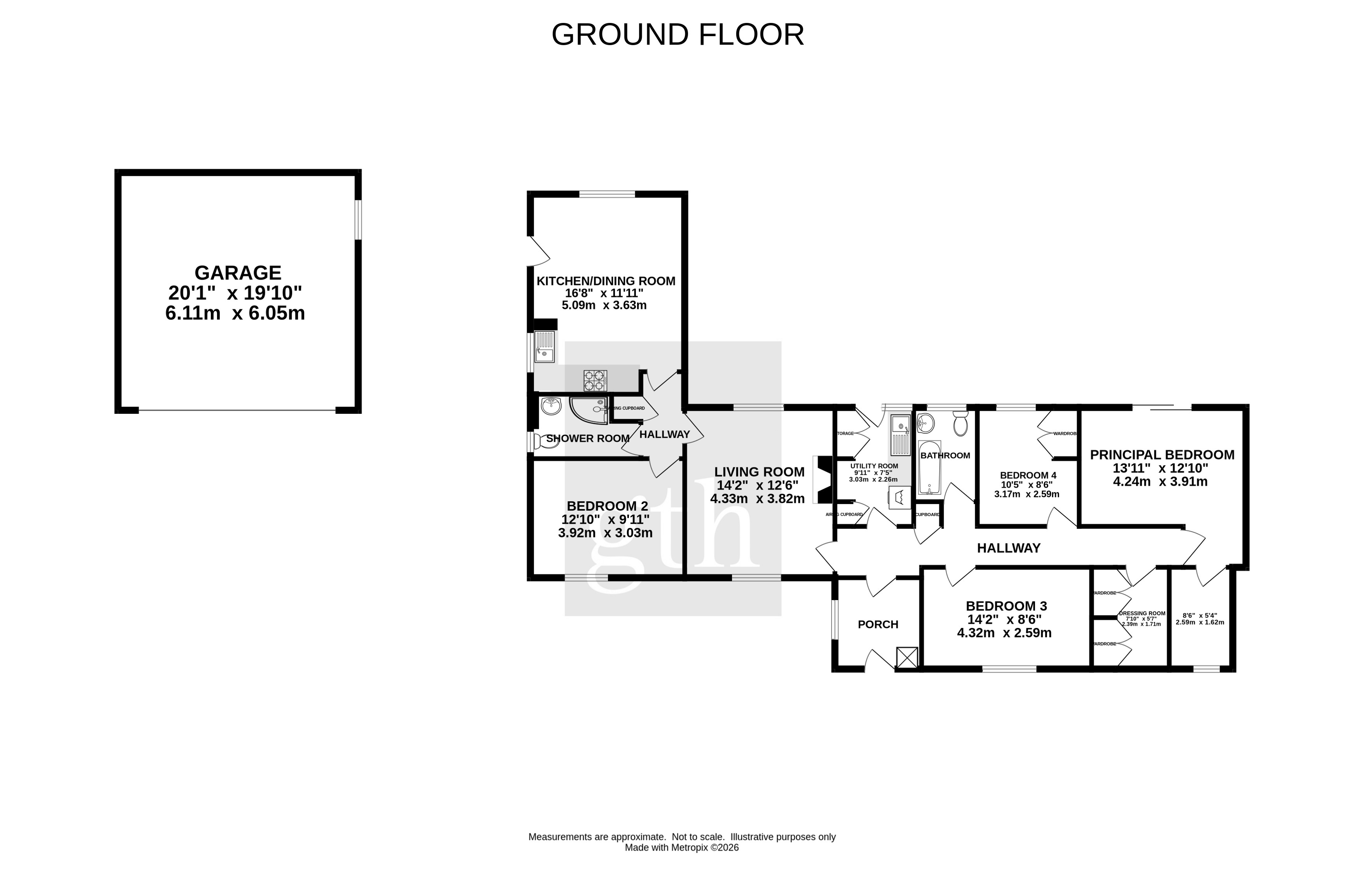 Rushfield,, Exford, Somerset floorplan