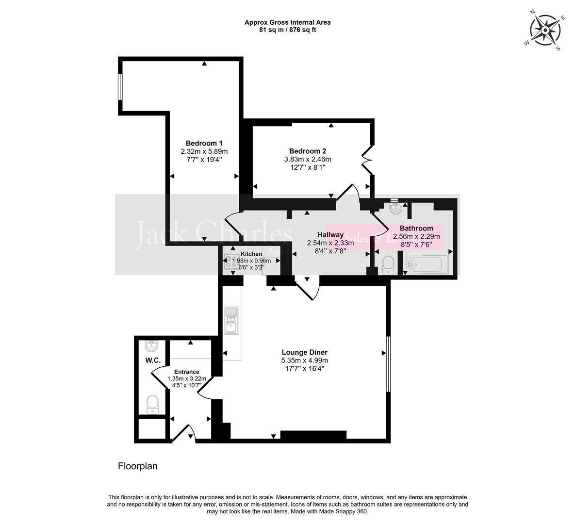 LGF ( Front ) / 2, Broadwater Down, Tunbridge Wells floorplan