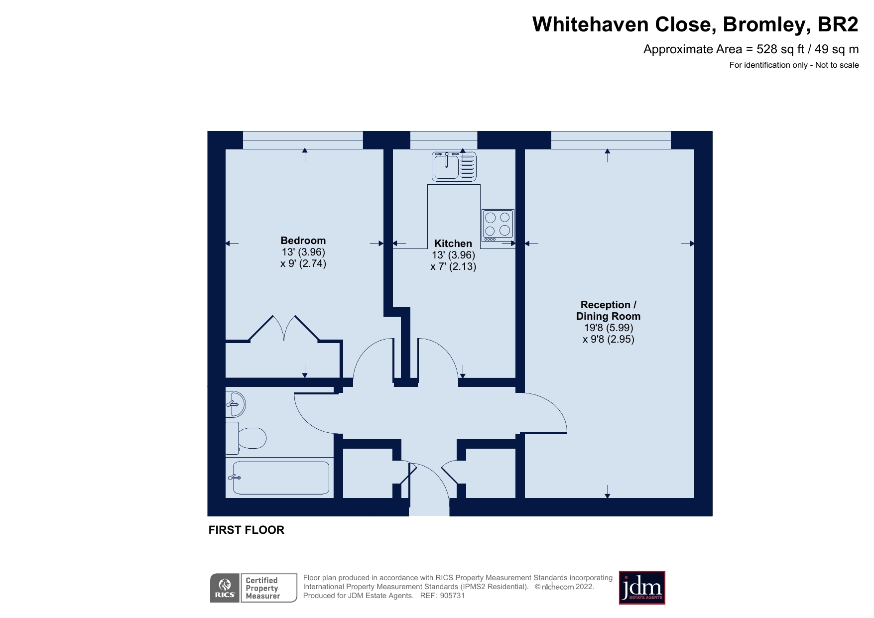 Whitehaven Close, Bromley BR2, 1 bedroom flat for sale 62621707