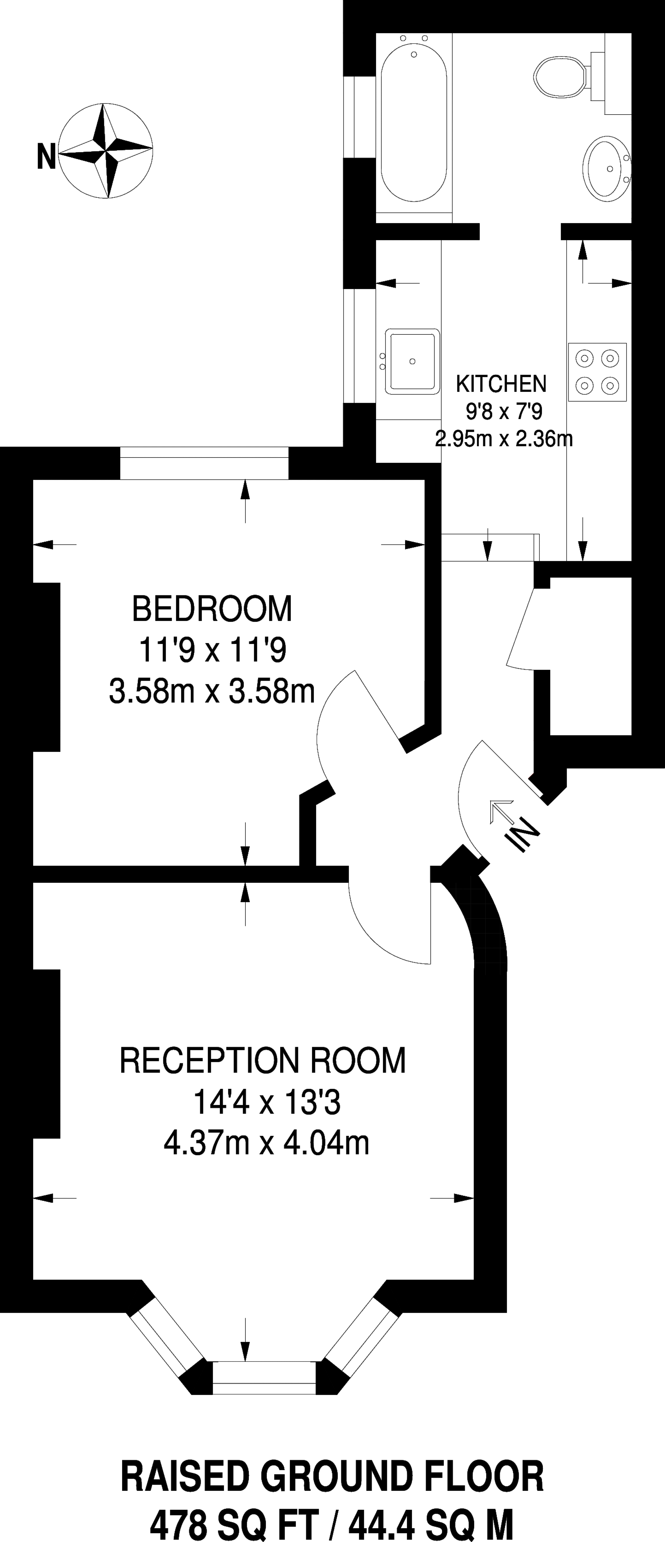 1 Bedrooms Flat to rent in Rockley Road, Shepherd's Bush W14