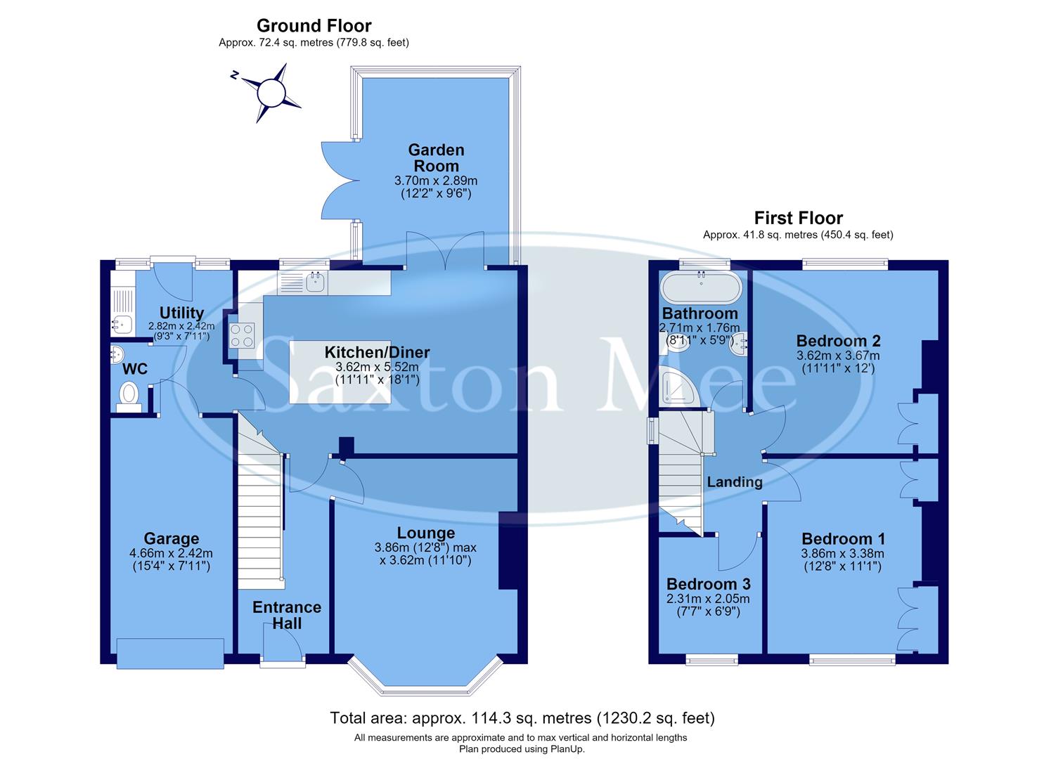42, Grove Avenue, Sheffield floorplan