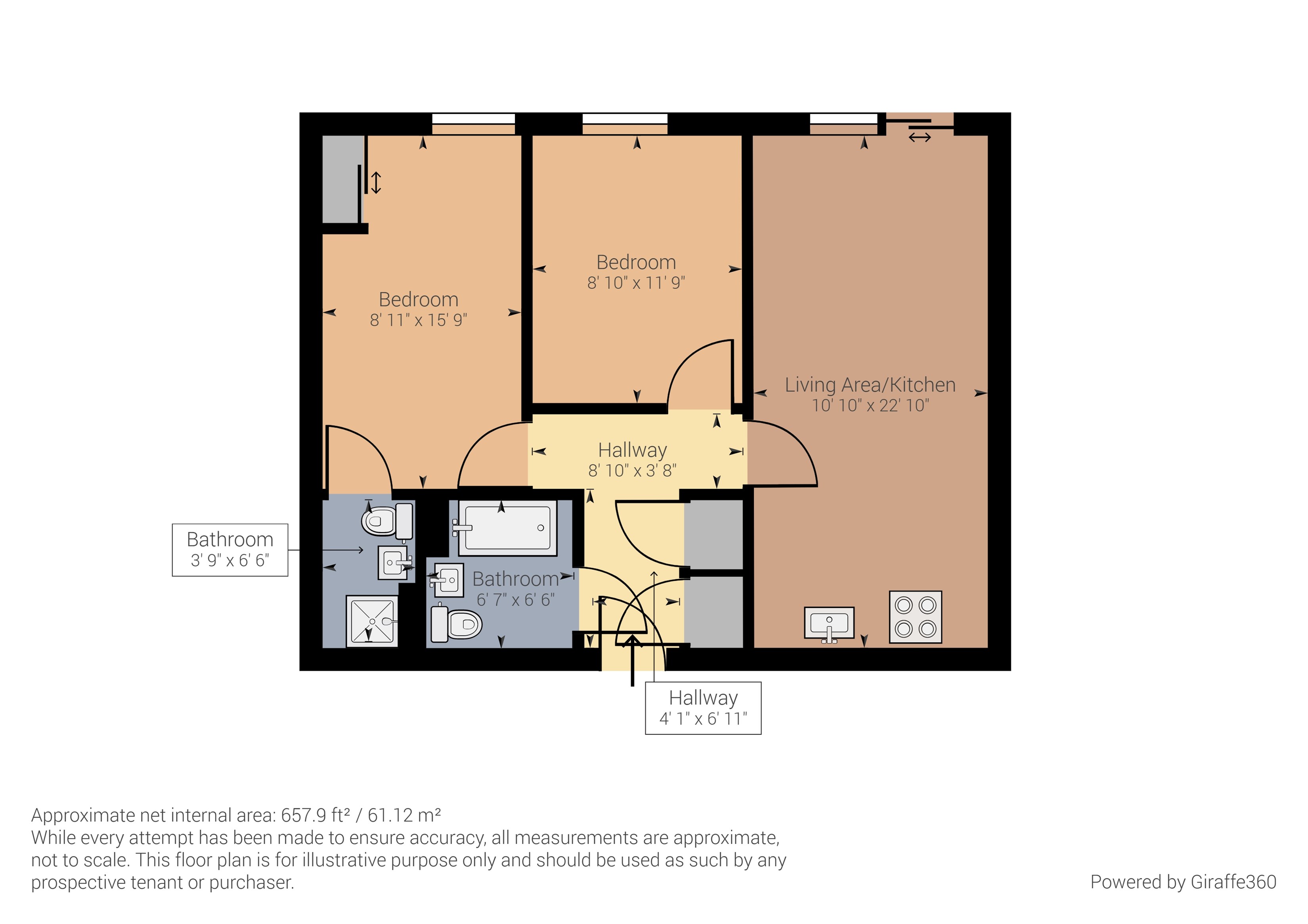 Fitzgerald House, St Georges Grove, Tooting floorplan