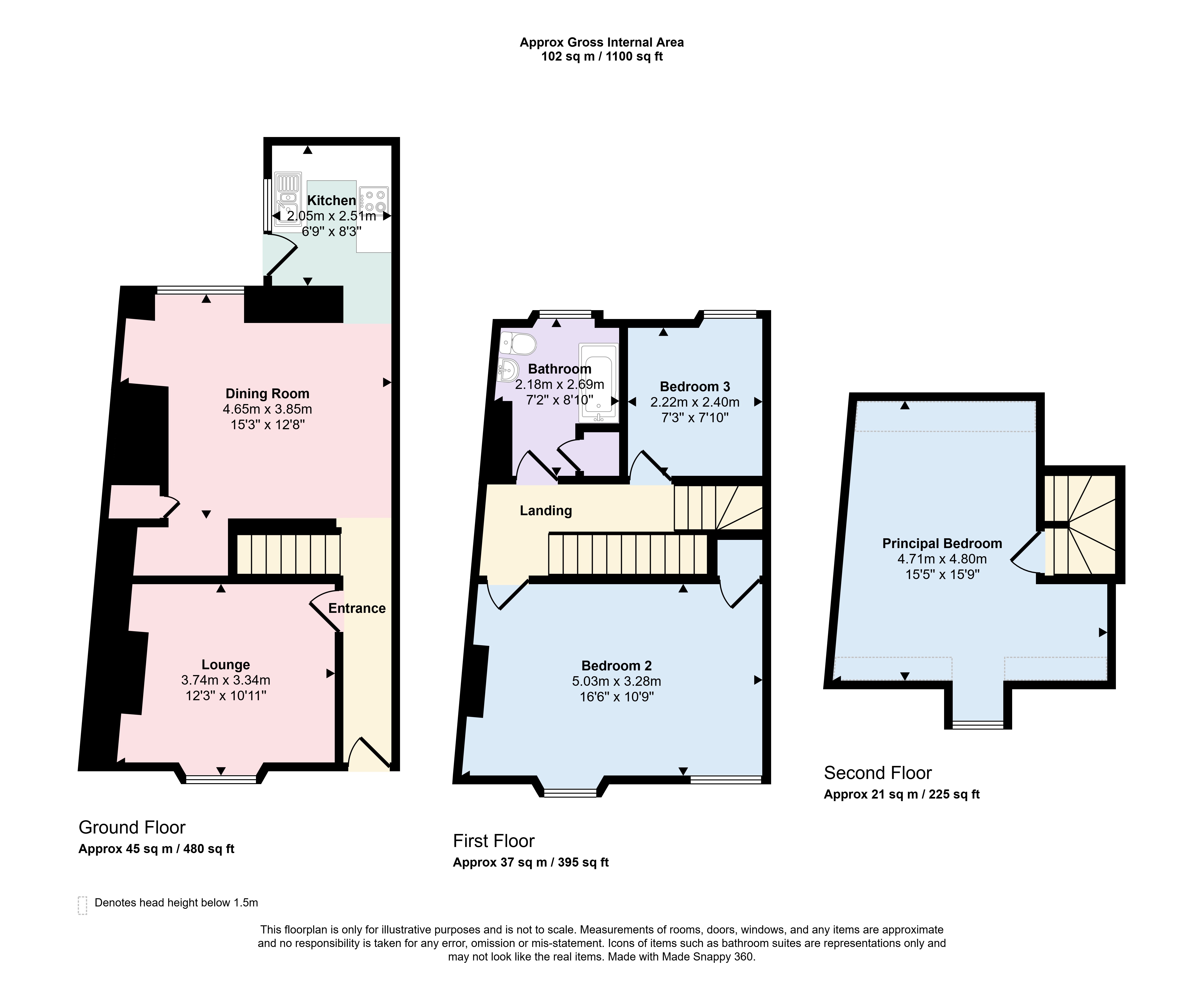 3, Cribbage Terrace, Cornwall floorplan