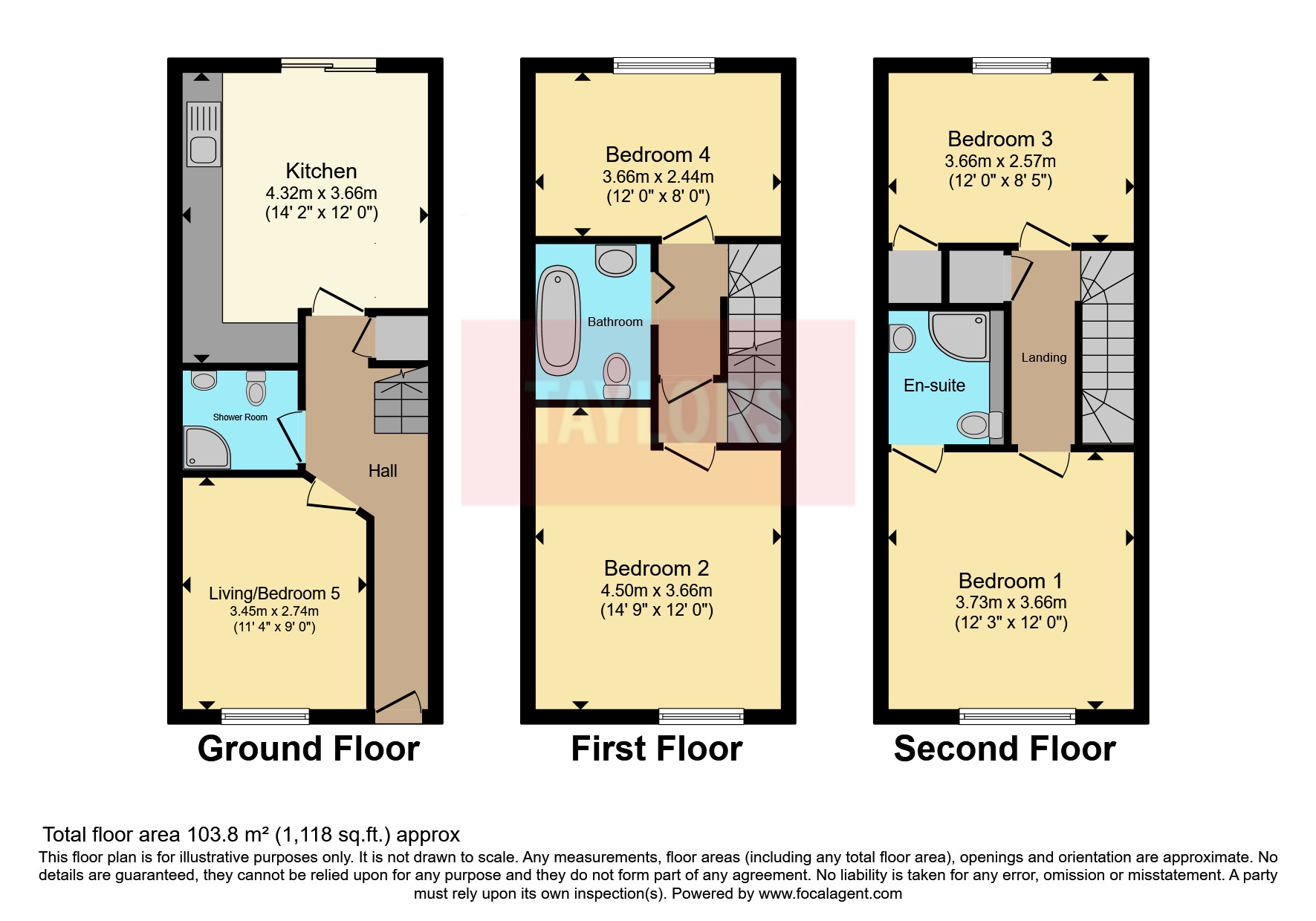 35, Dunraven Avenue, Bedfordshire floorplan