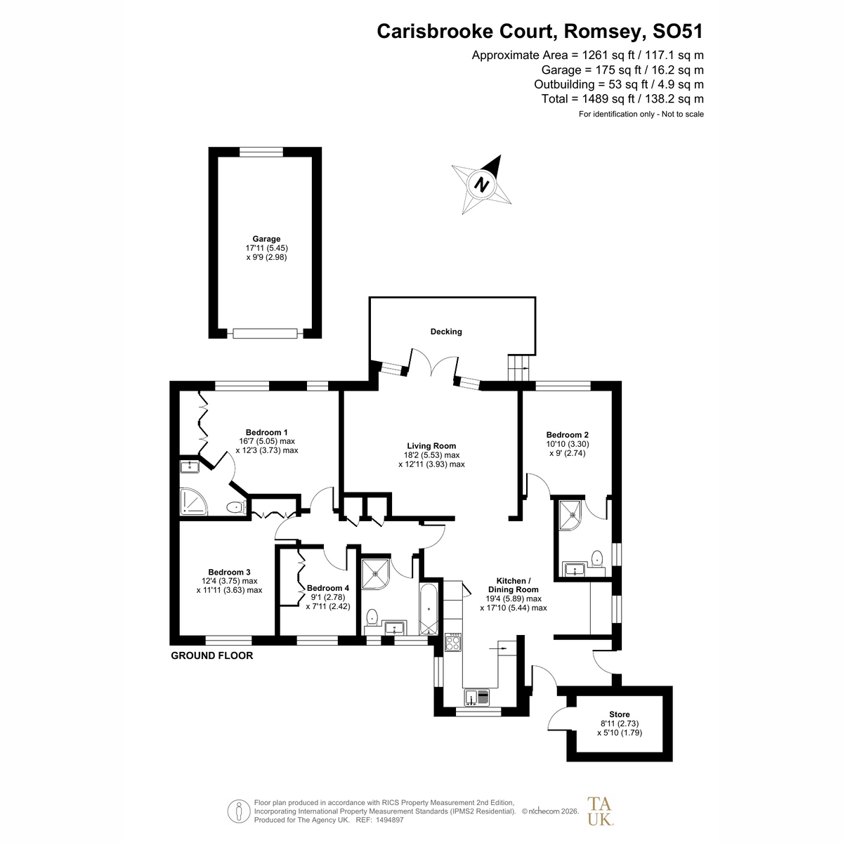 27, Carisbrooke Court, Romsey floorplan