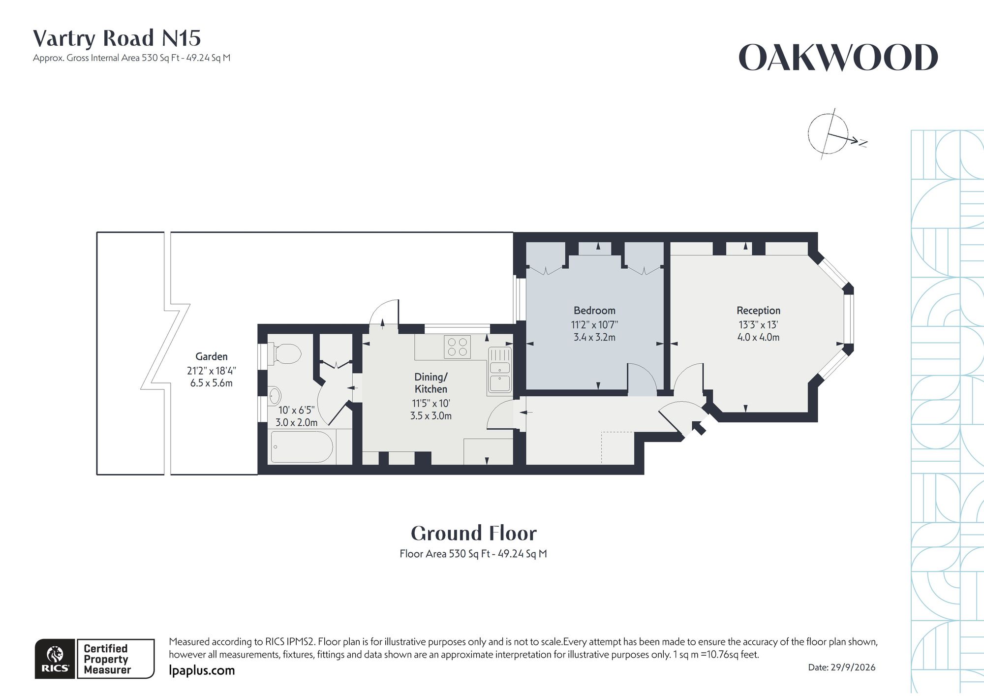 Ground Floor Flat, 80 Vartry Road, London floorplan