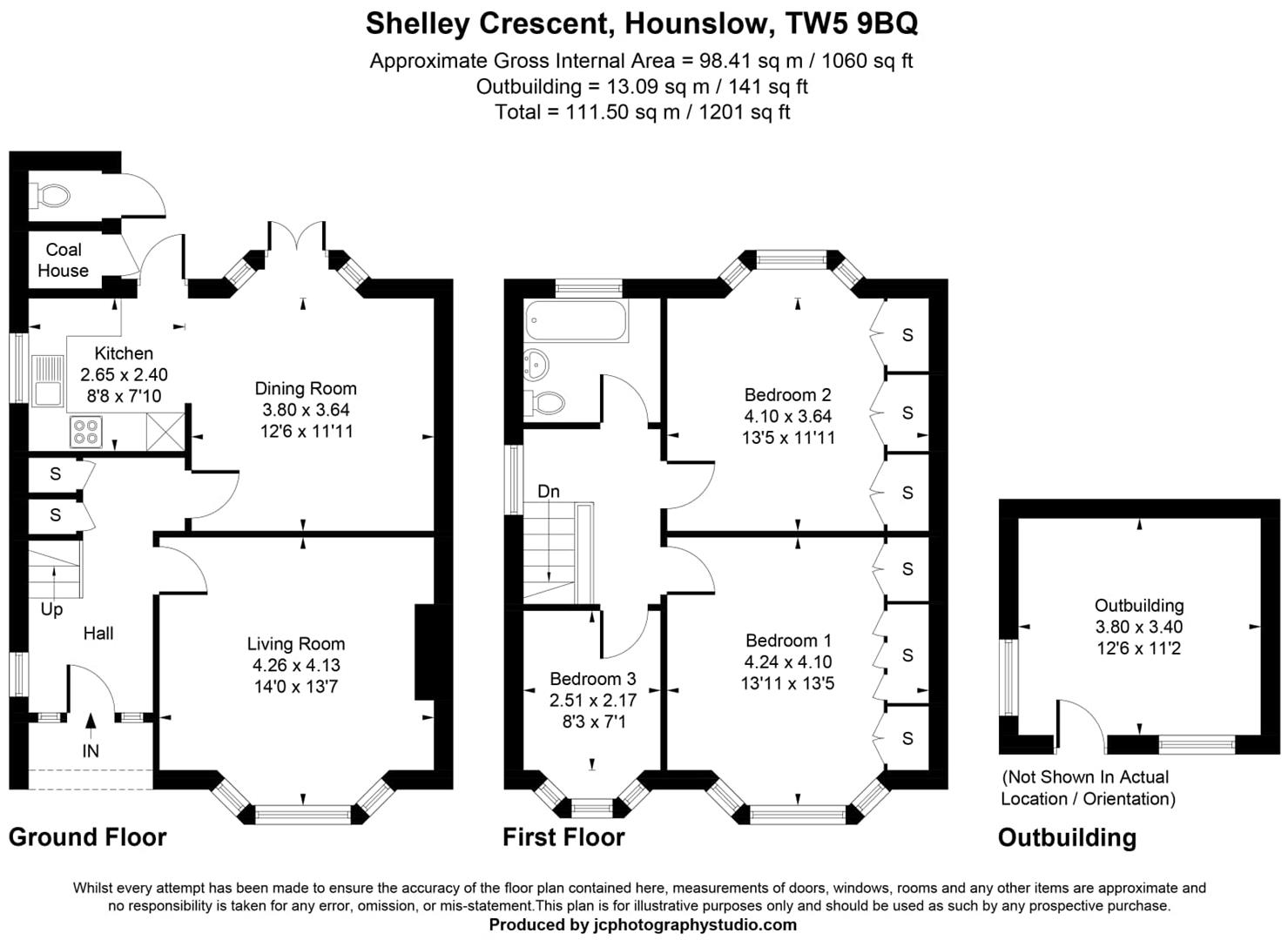 9, Shelley Crescent, Heston floorplan